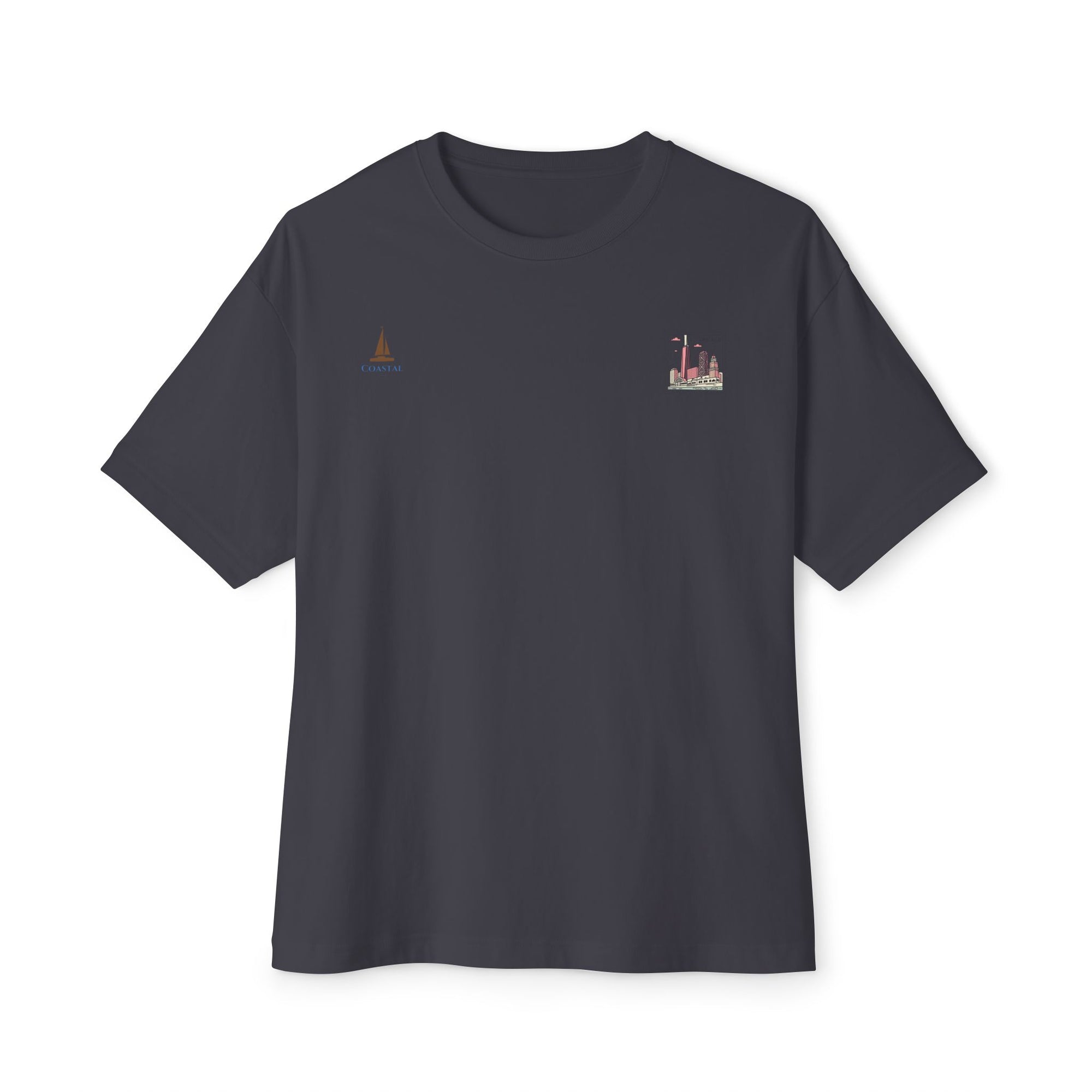 Unisex Oversized Stamped Chicago  Boxy Tee