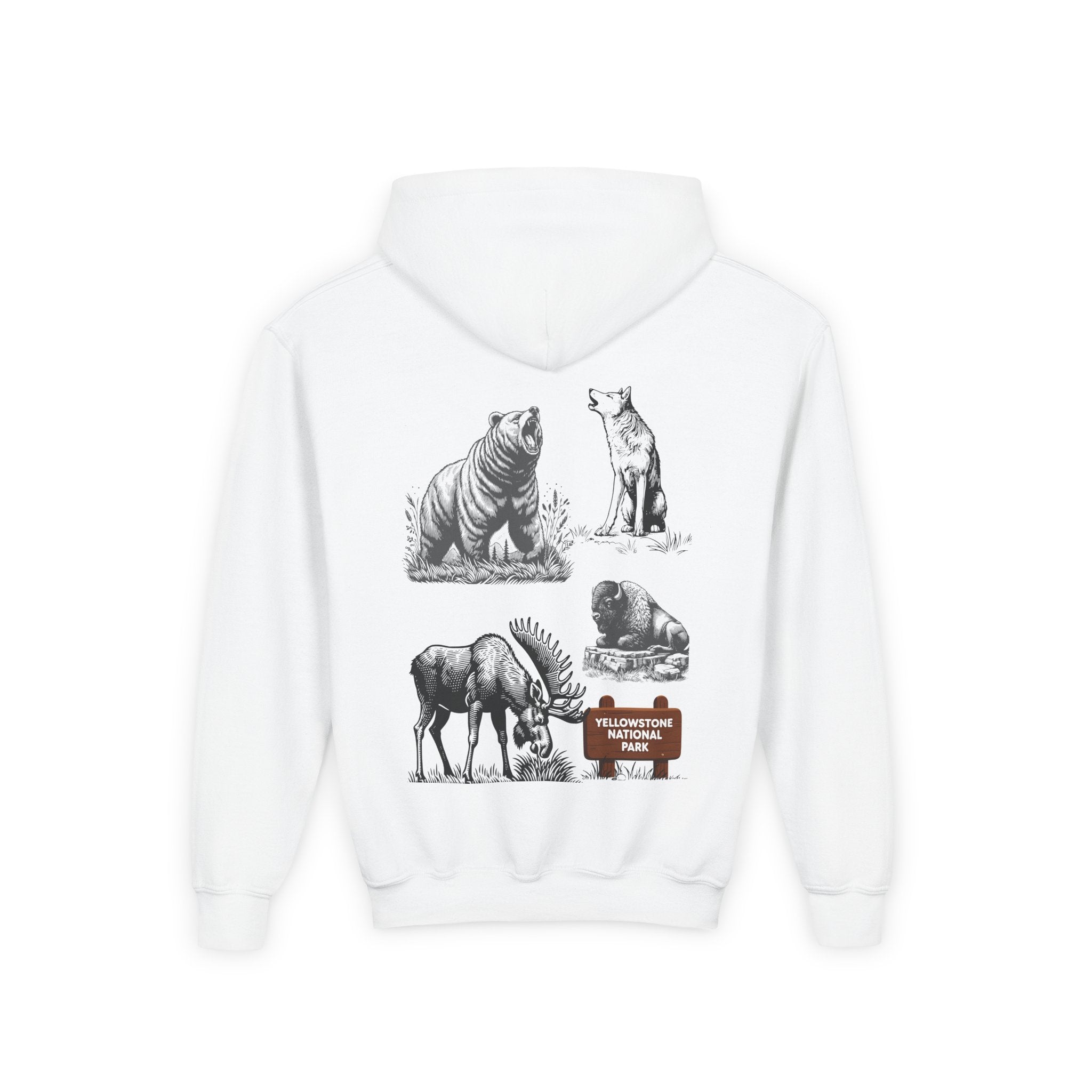 Yellowstone National Park Youth Graphic Hoodie