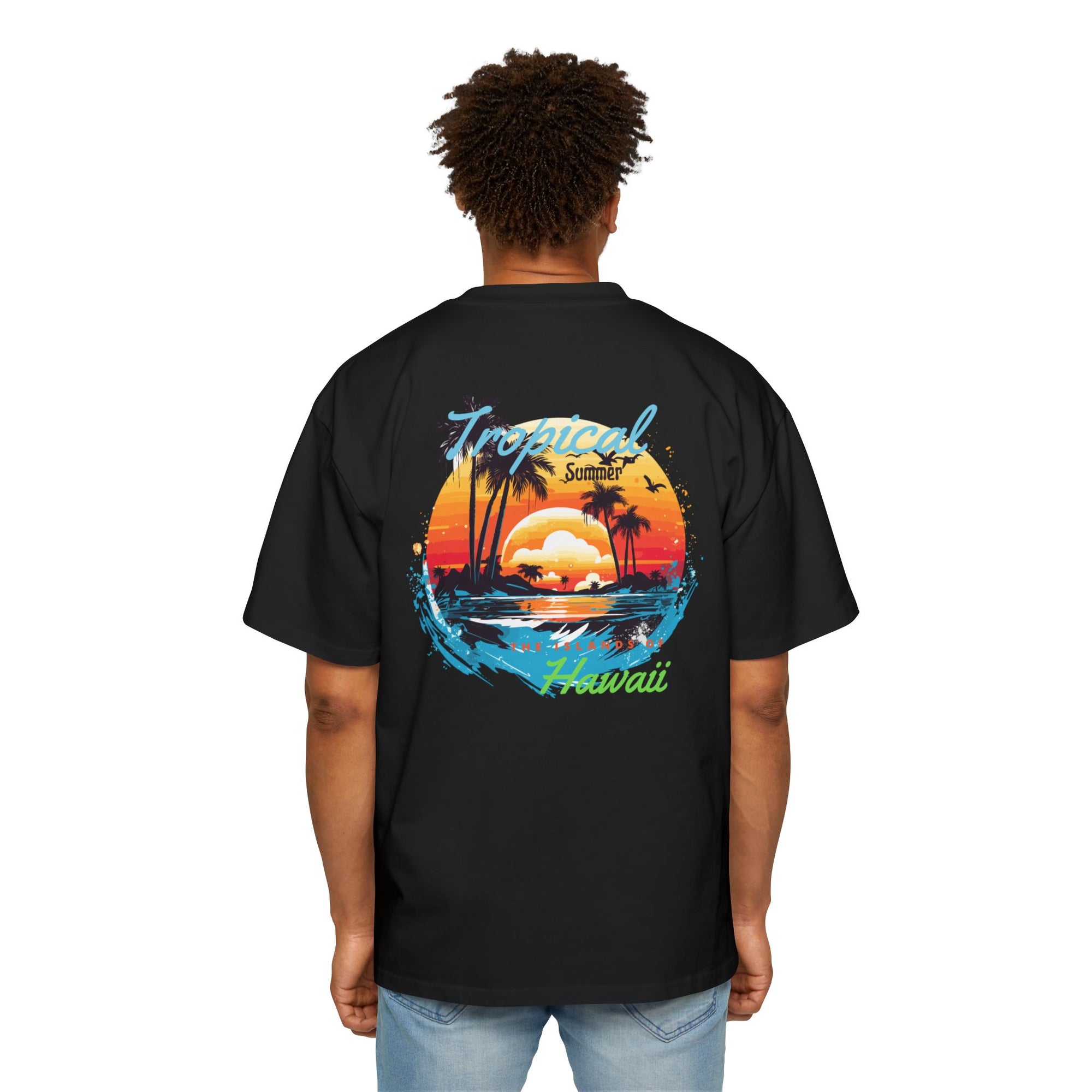 Tropical Graphic Oversized Tee