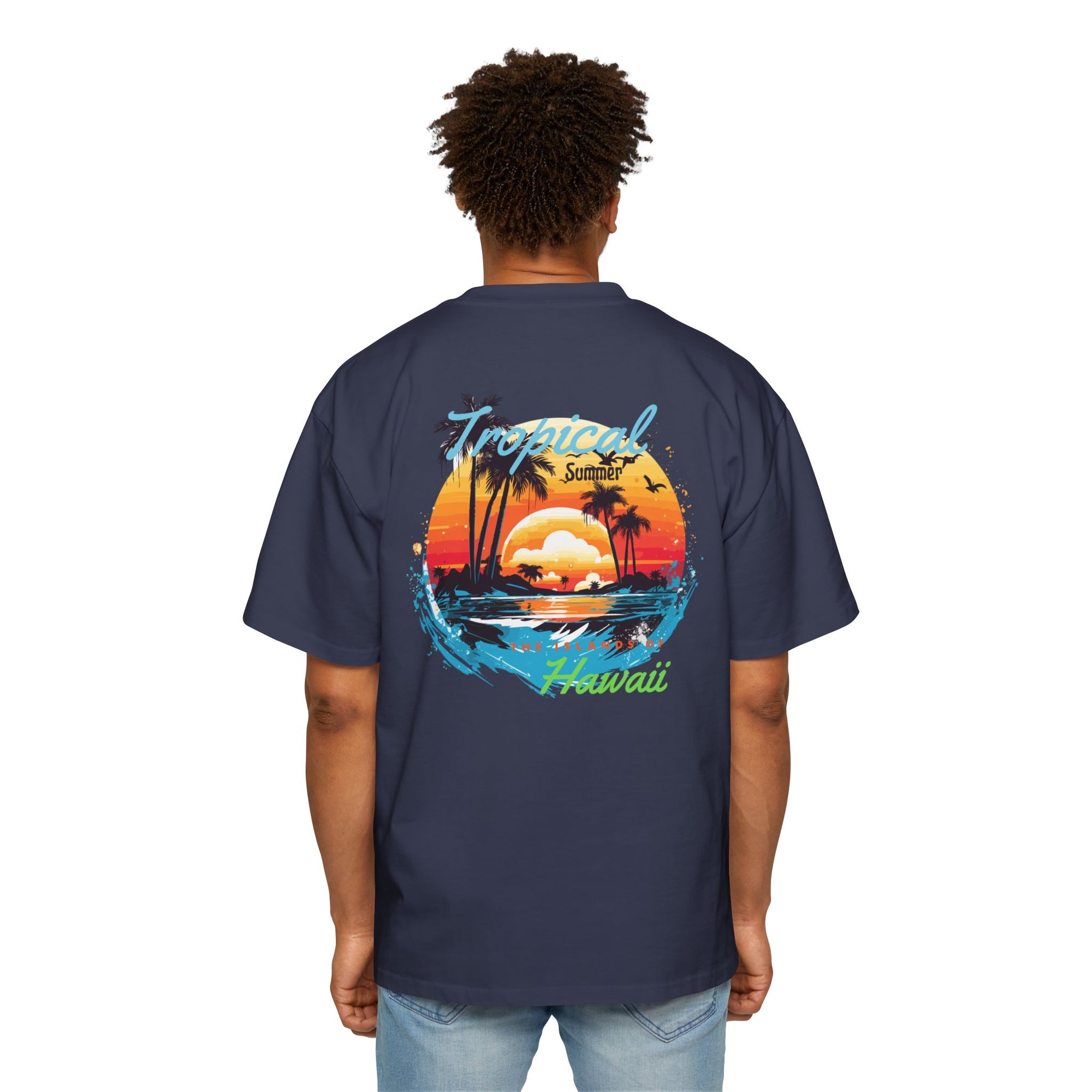 Tropical Graphic Oversized Tee