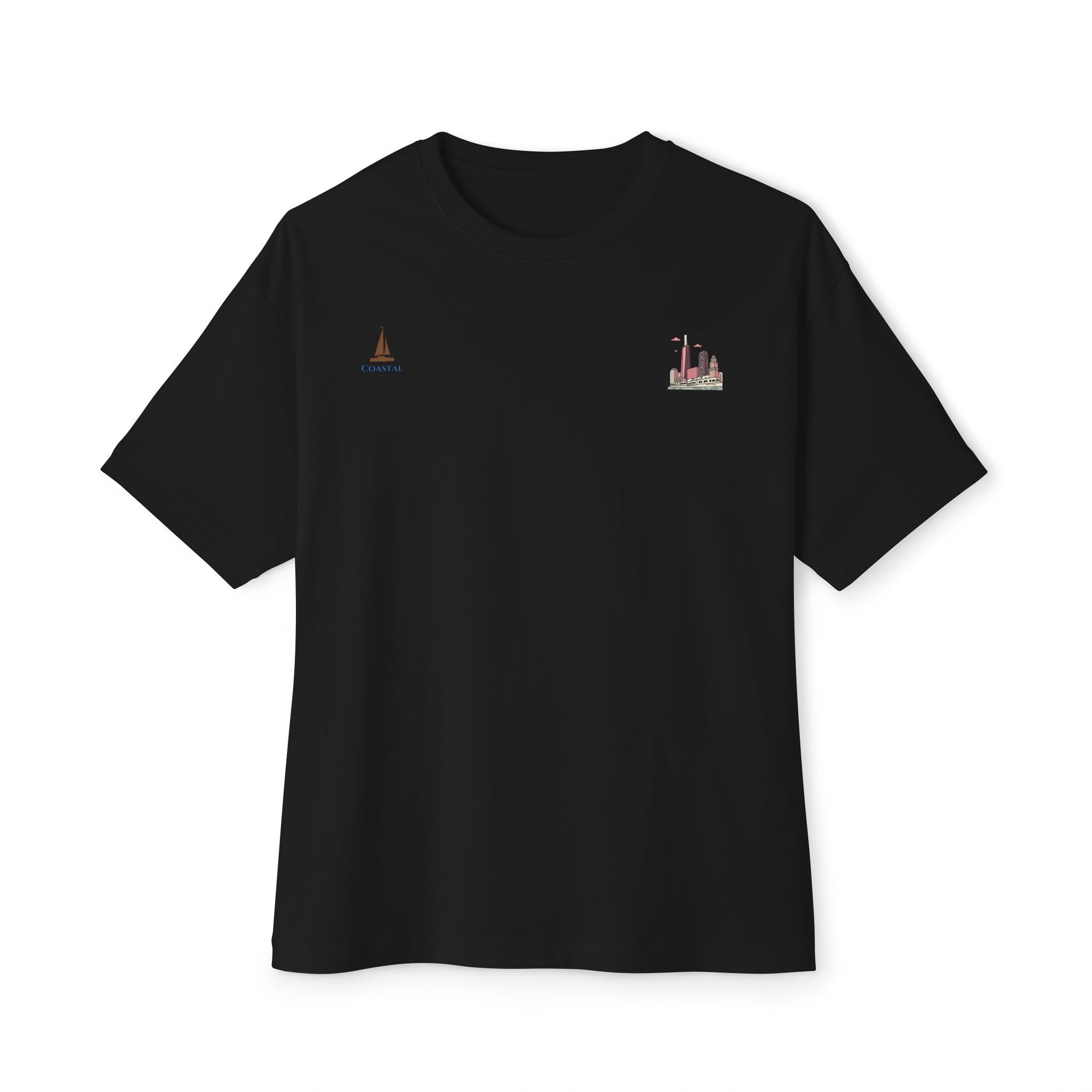 Unisex Oversized Stamped Chicago  Boxy Tee