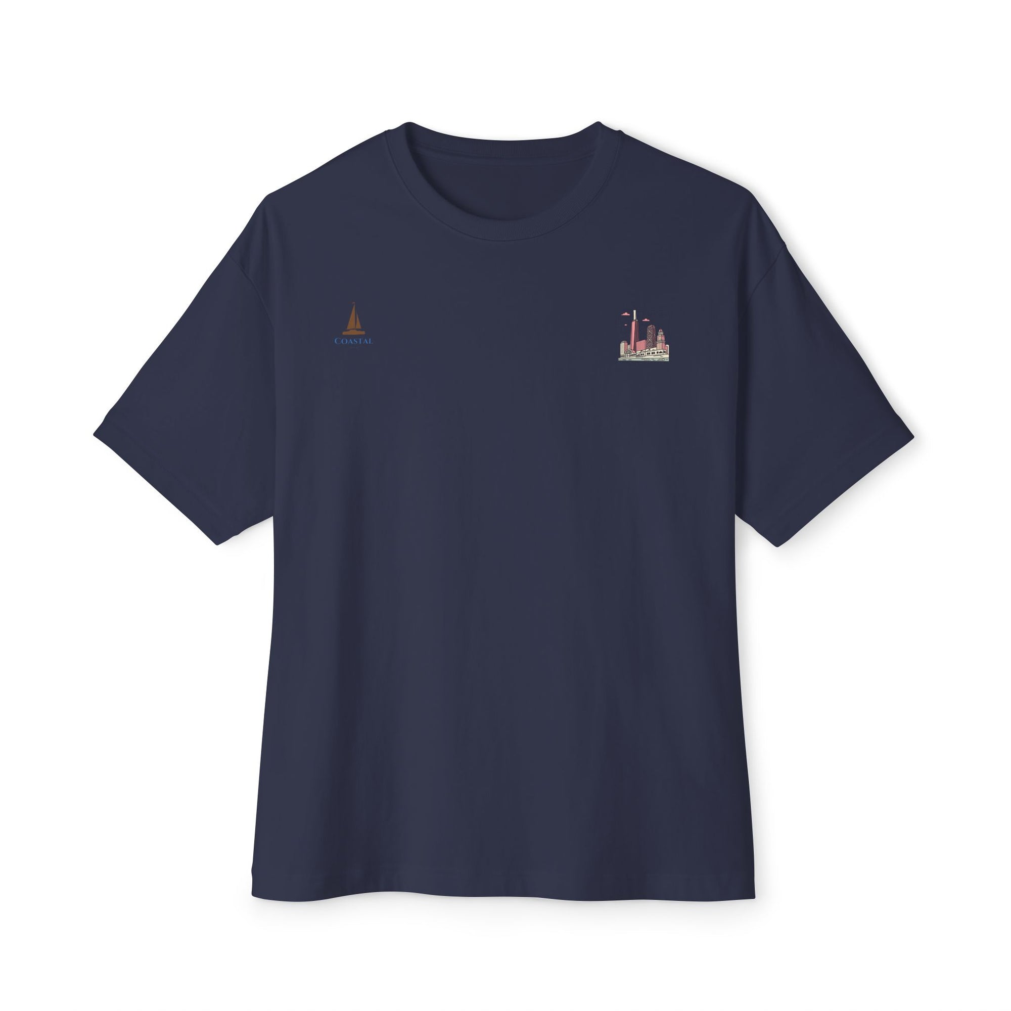 Unisex Oversized Stamped Chicago  Boxy Tee