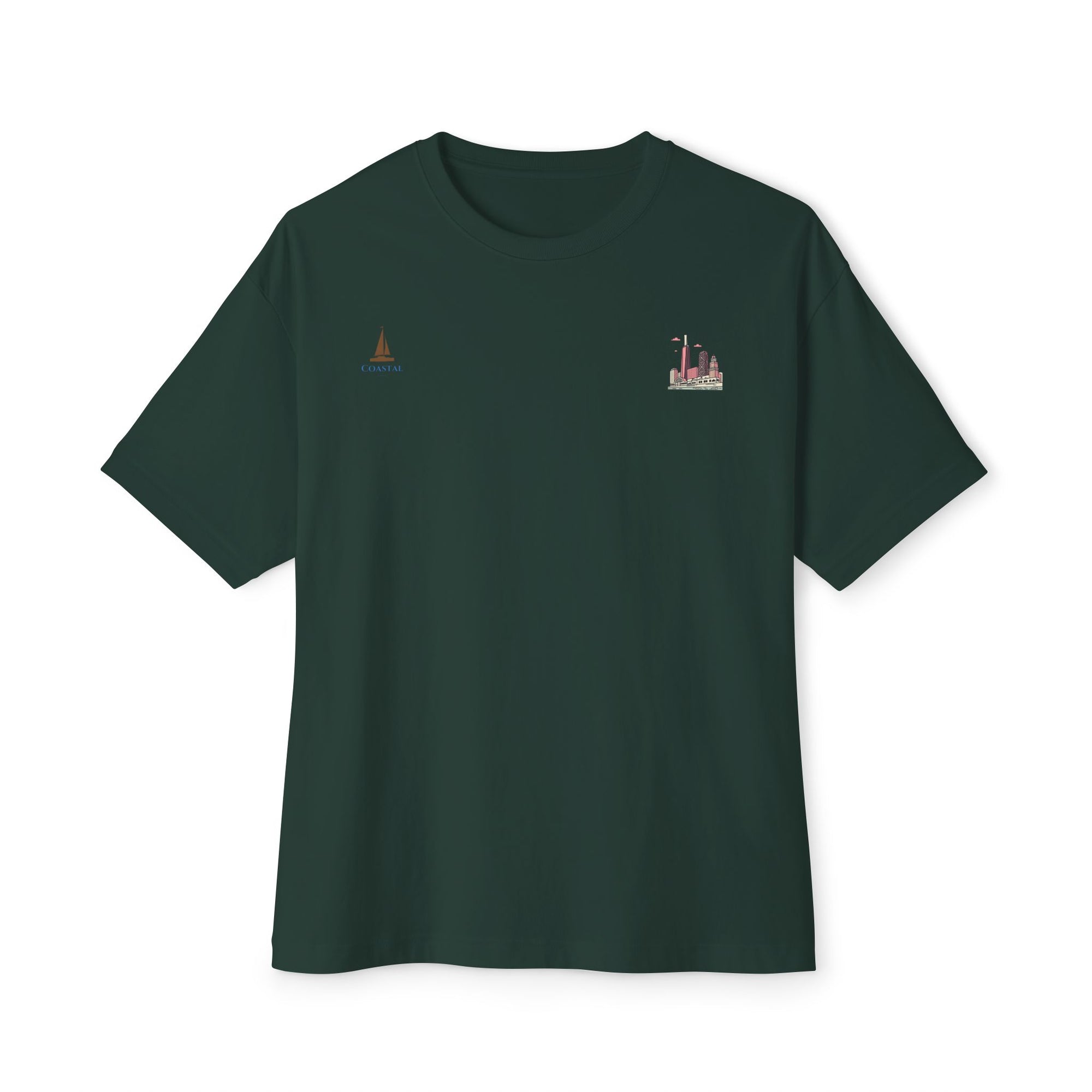 Unisex Oversized Stamped Chicago  Boxy Tee