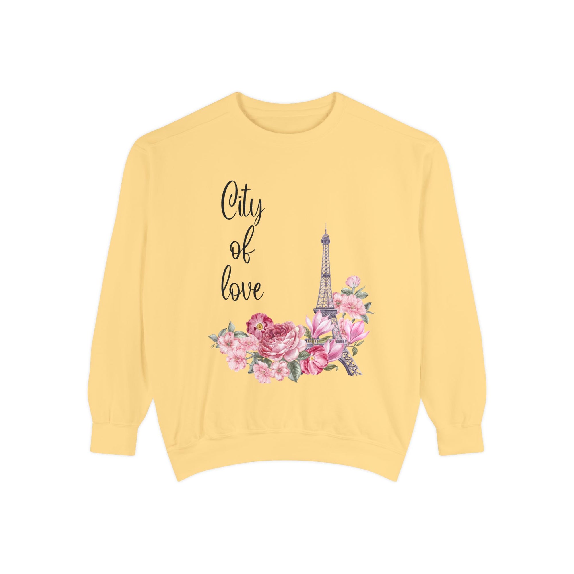 Paris, City of Love Floral Sweatshirt