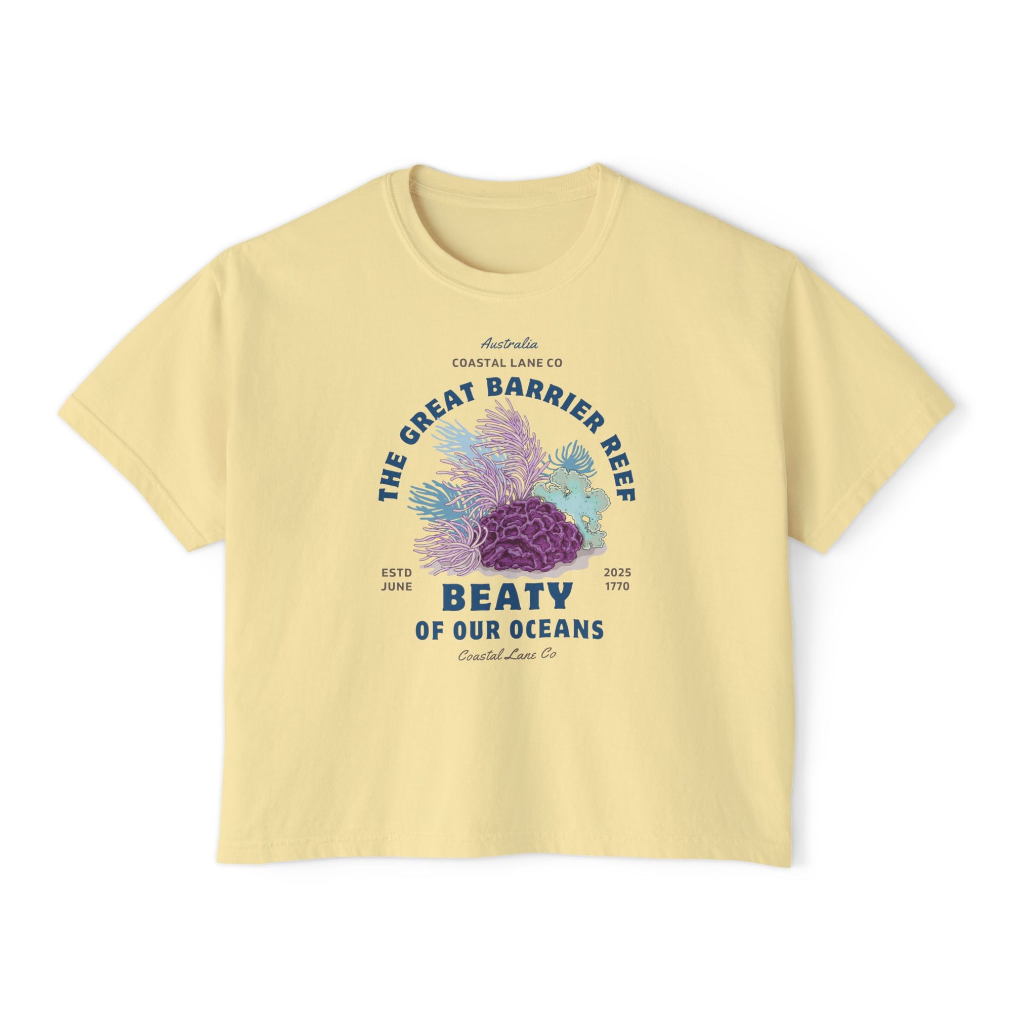 Women's Boxy Tee Celebrating the Great Barrier Reef