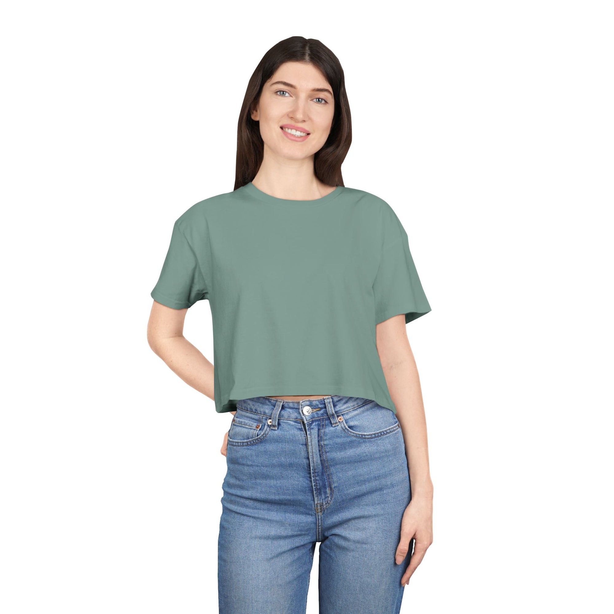 Women's Crop Tee with The Great Wall