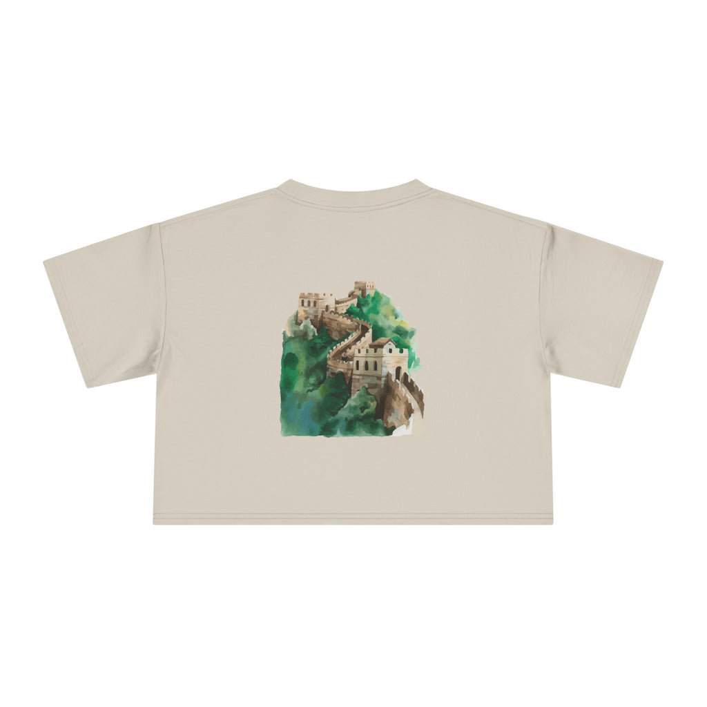 Women's Crop Tee with The Great Wall