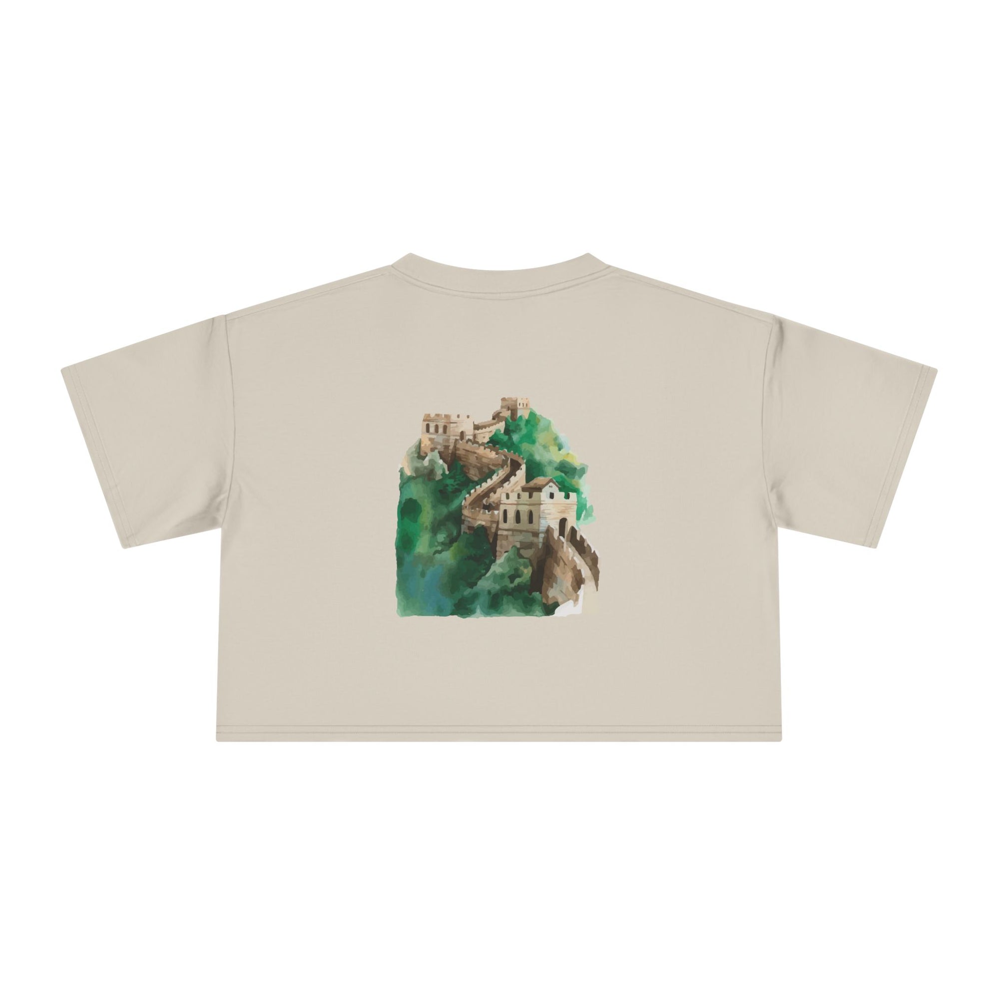 Women's Crop Tee with The Great Wall