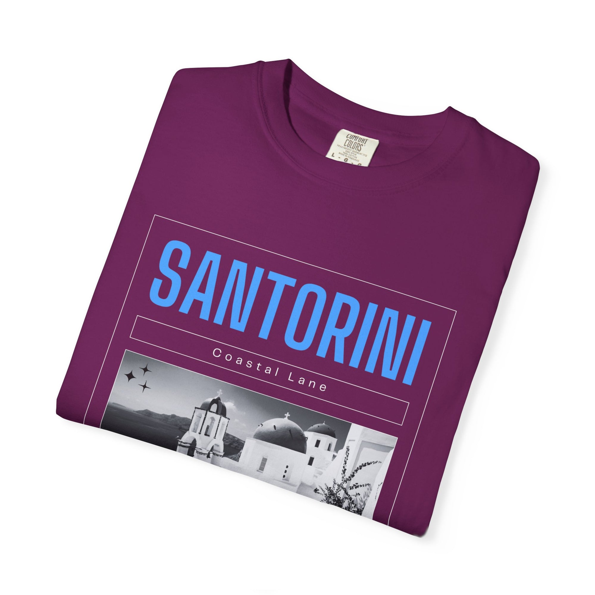 Santorini Beach Vibes Garment-Dyed T-shirt