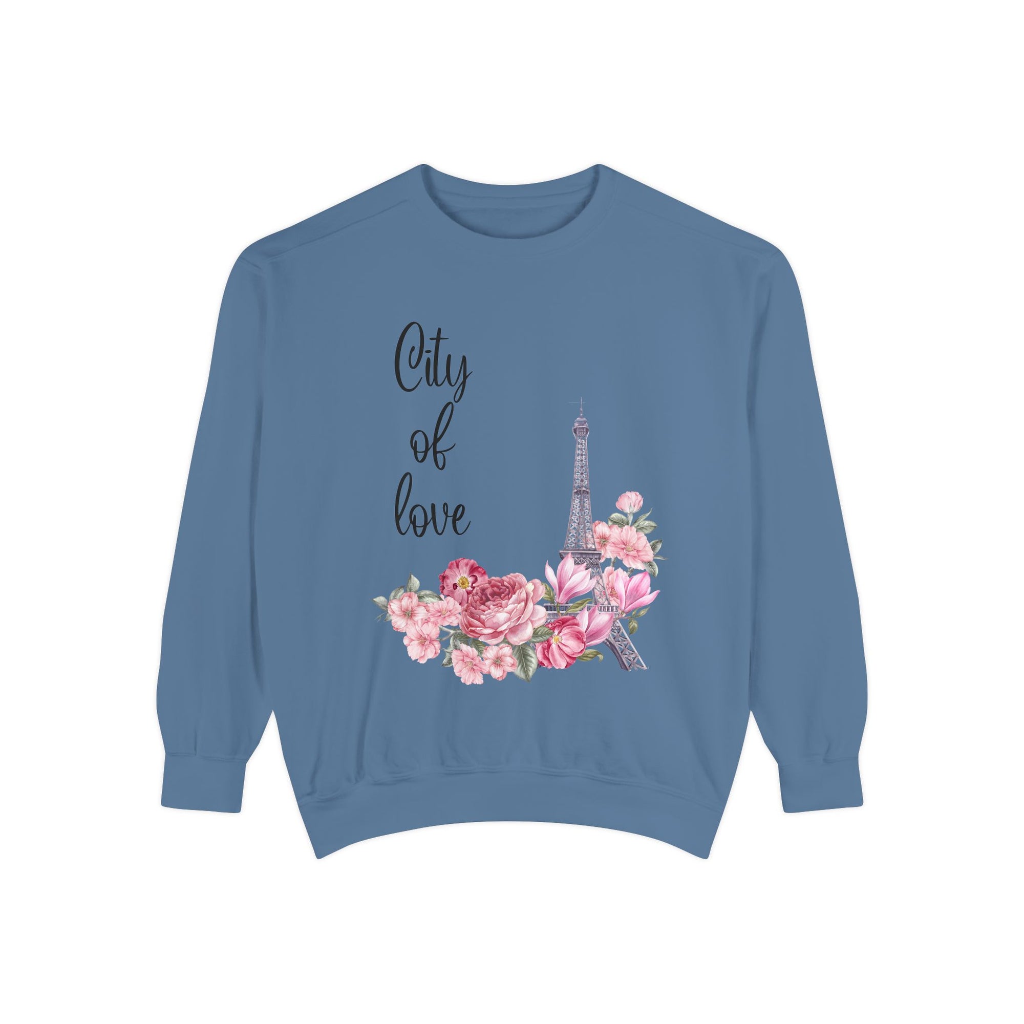 Paris, City of Love Floral Sweatshirt