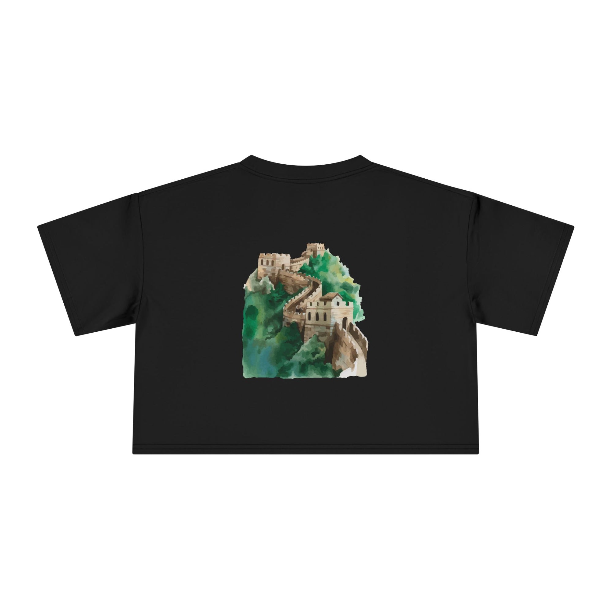 Women's Crop Tee with The Great Wall