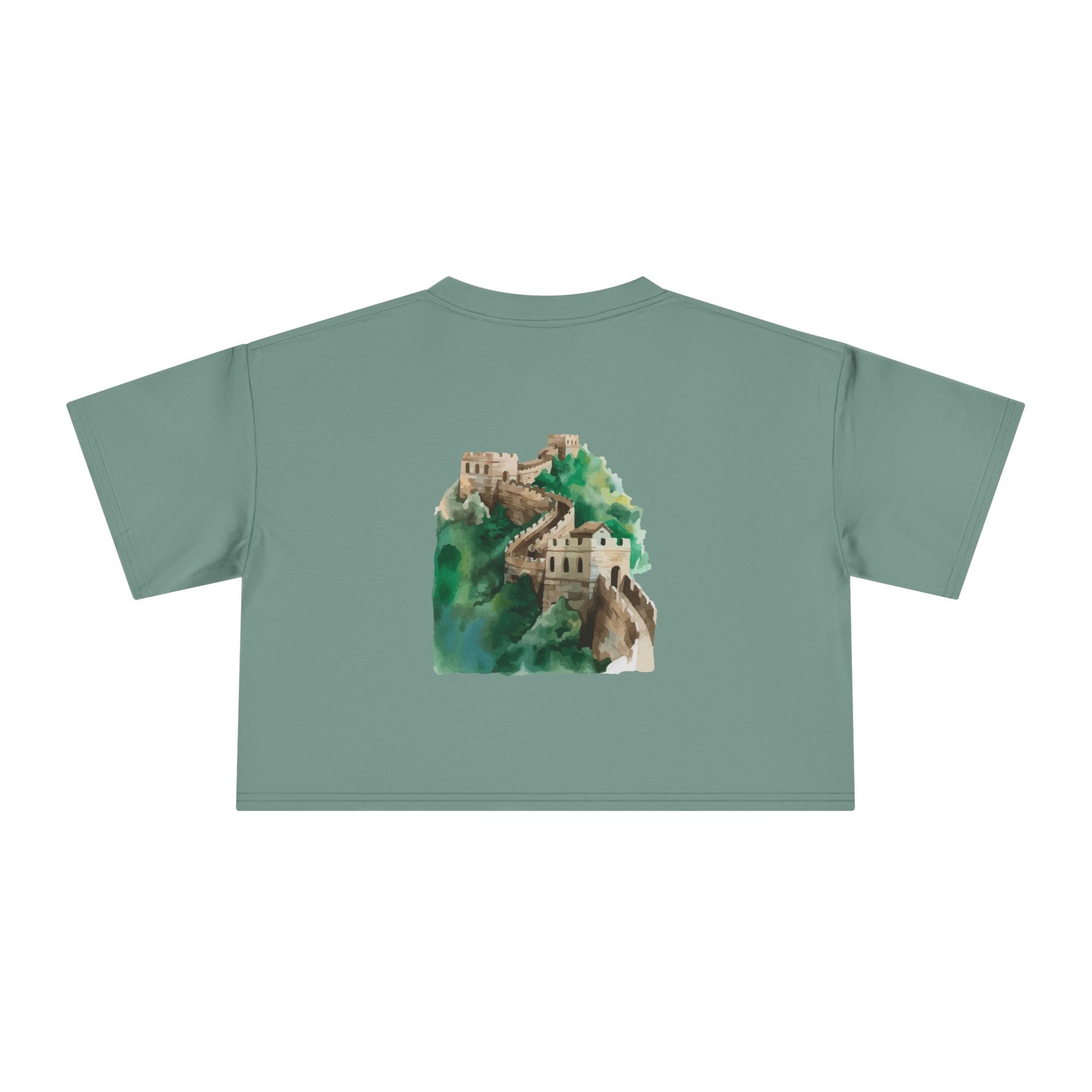 Women's Crop Tee with The Great Wall