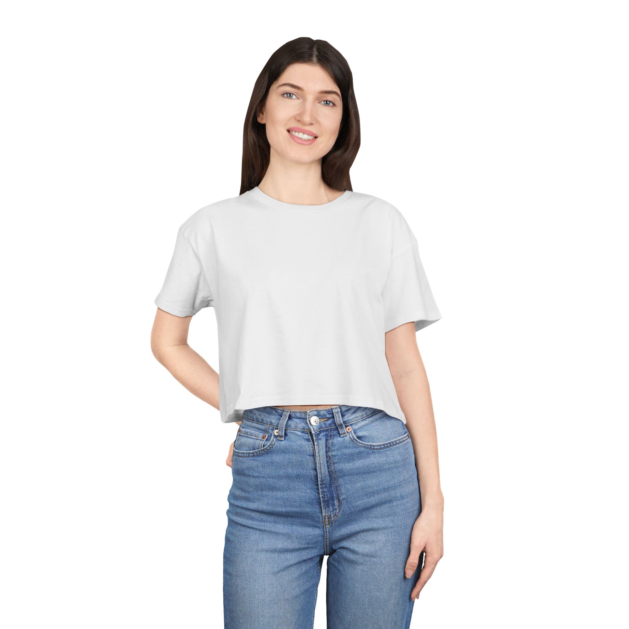 Women's Crop Tee with The Great Wall
