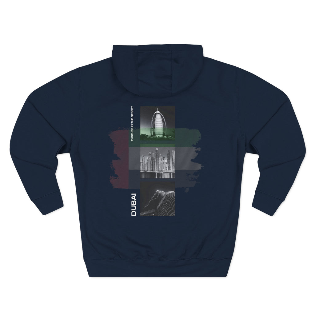 Dubai Graphic Three-Panel Fleece Hoodie