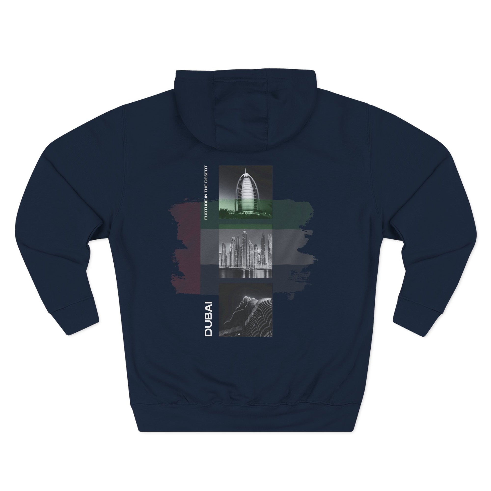 Dubai Graphic Three-Panel Fleece Hoodie