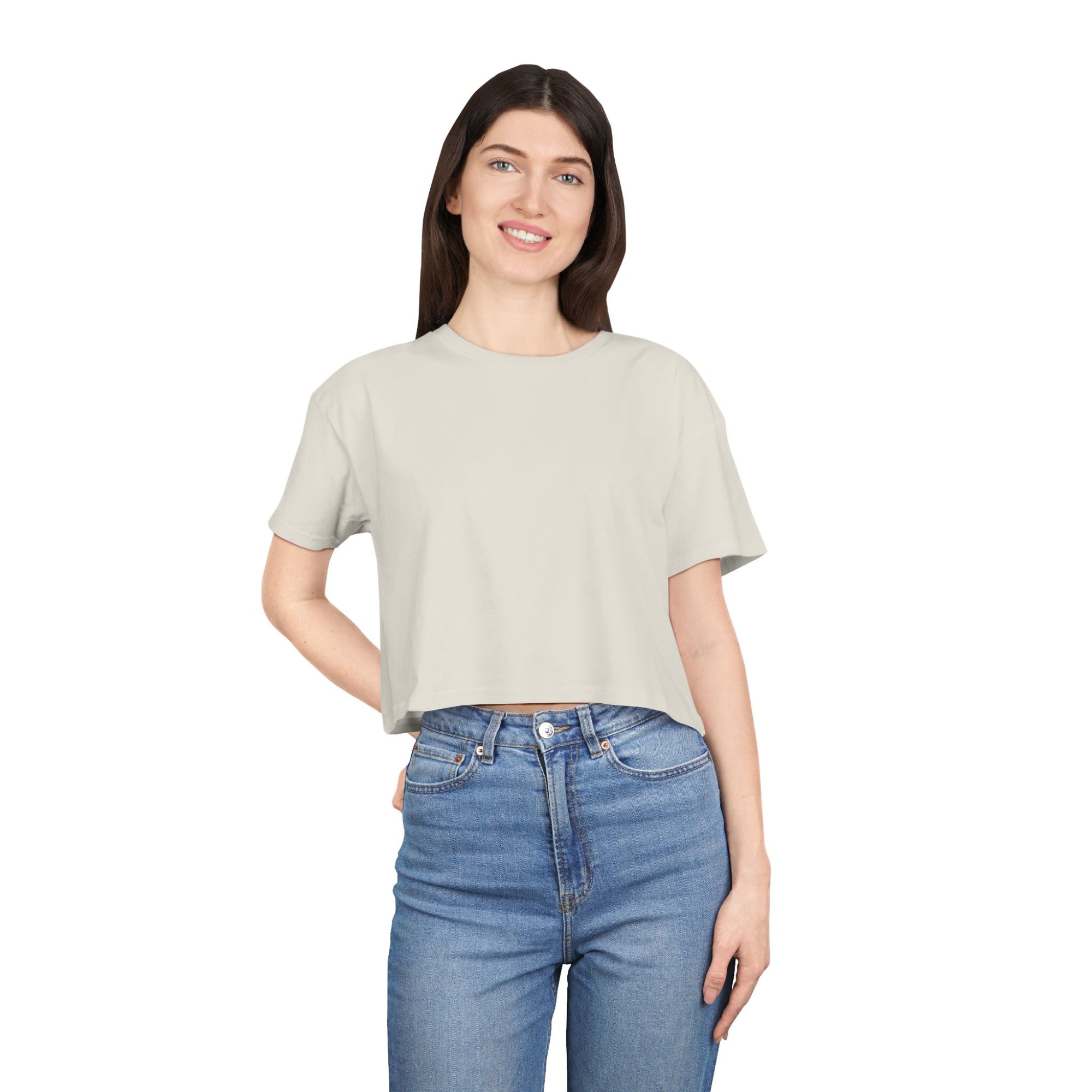 Women's Crop Tee with The Great Wall