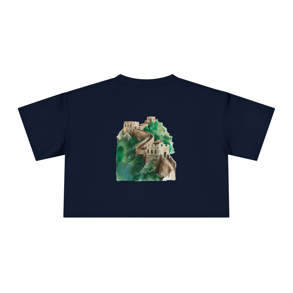 Women's Crop Tee with The Great Wall