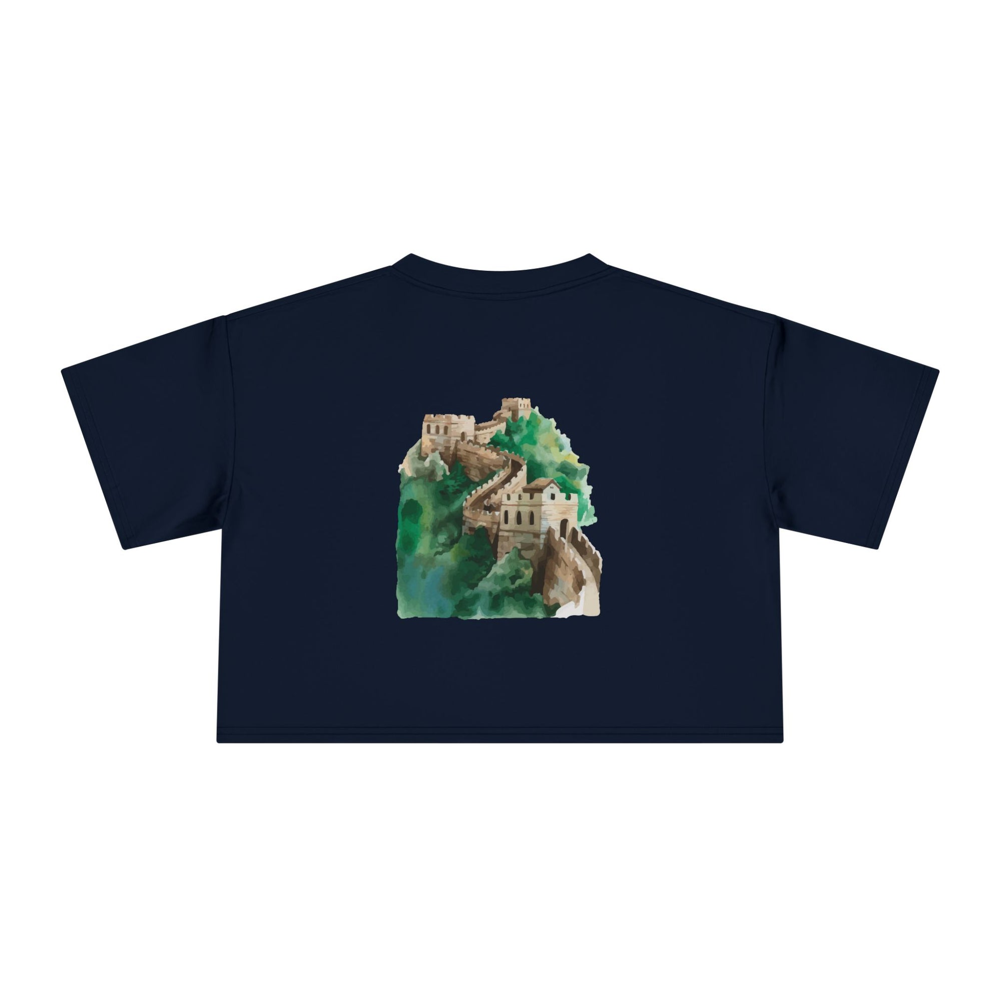 Women's Crop Tee with The Great Wall