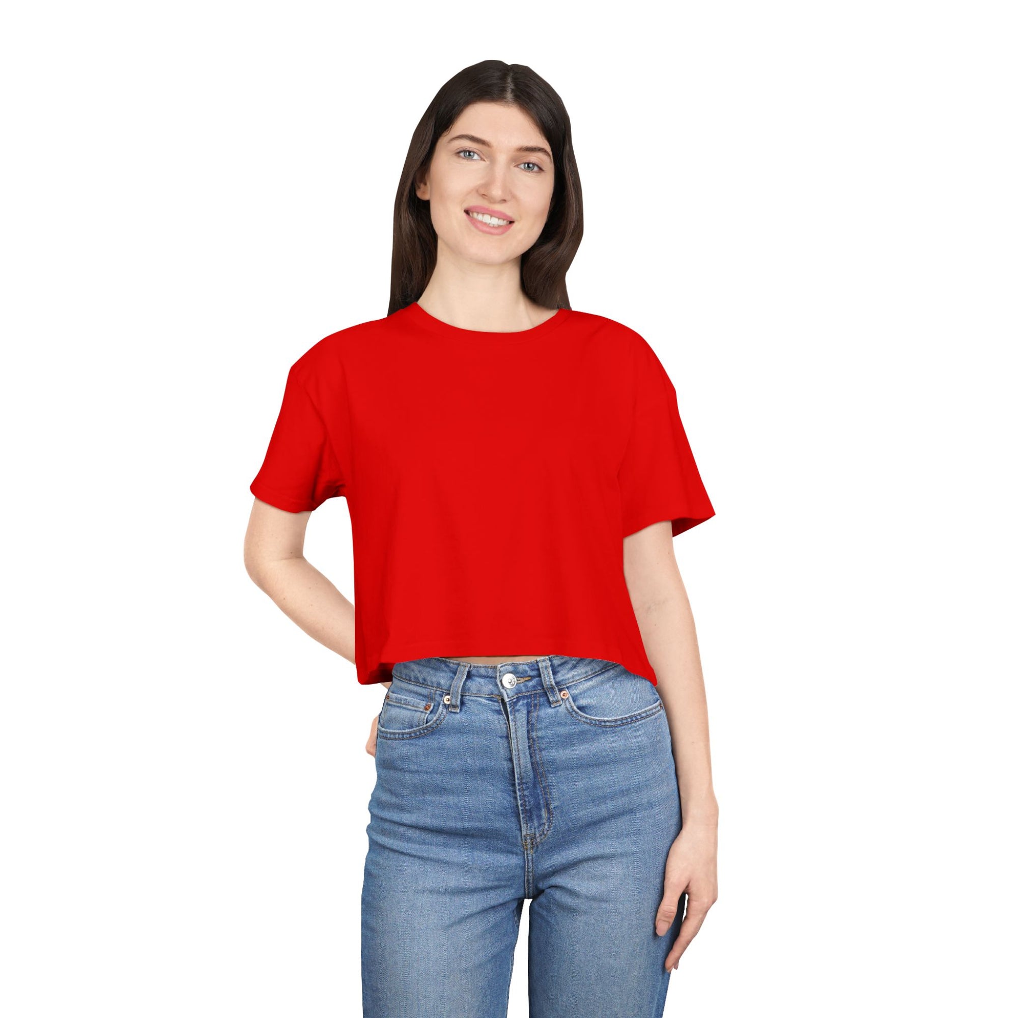 Women's Crop Tee with The Great Wall