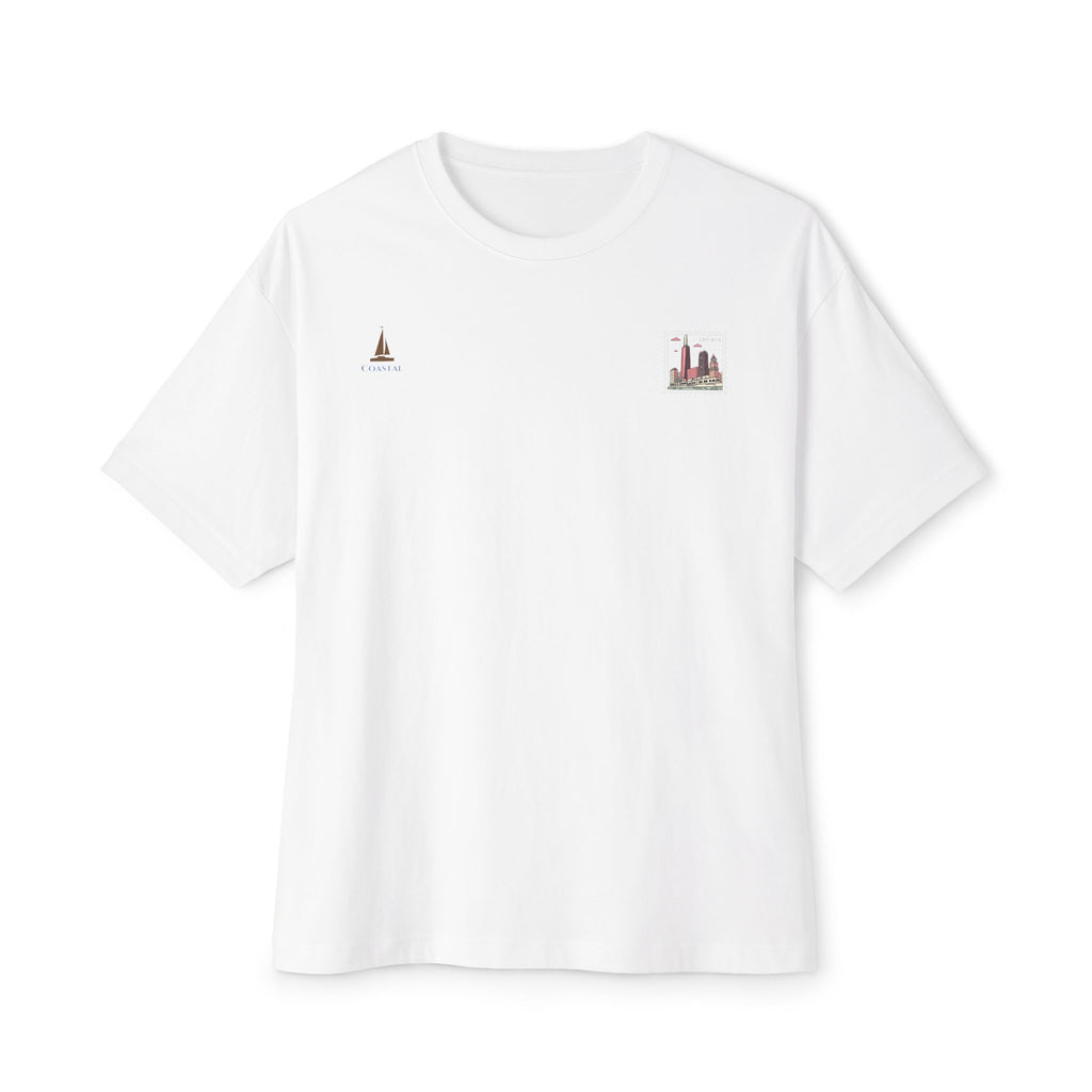 Unisex Oversized Stamped Chicago  Boxy Tee