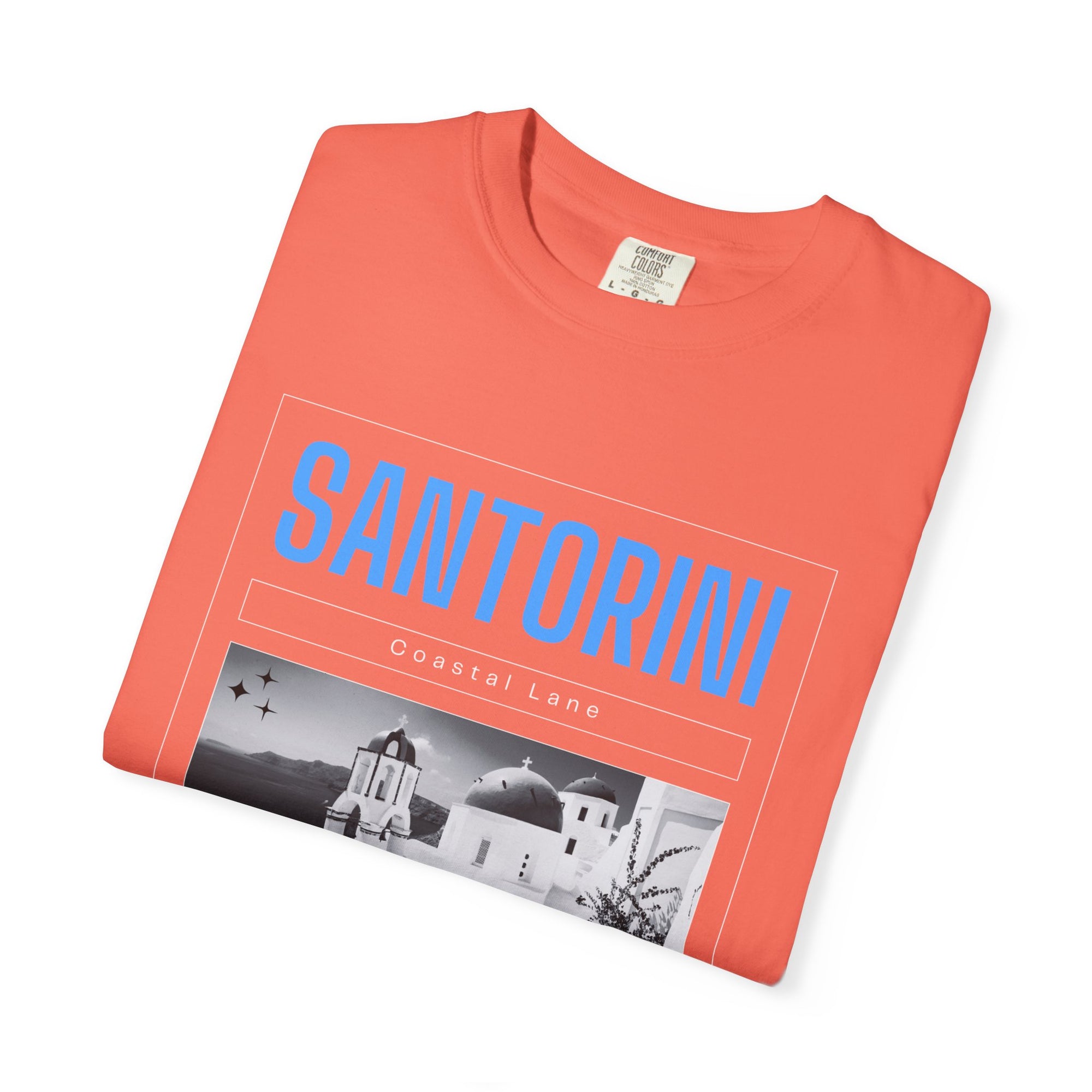 Santorini Beach Vibes Garment-Dyed T-shirt