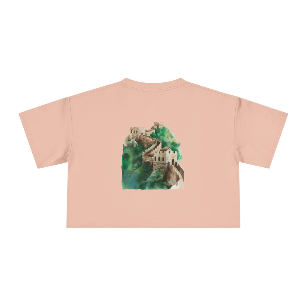 Women's Crop Tee with The Great Wall