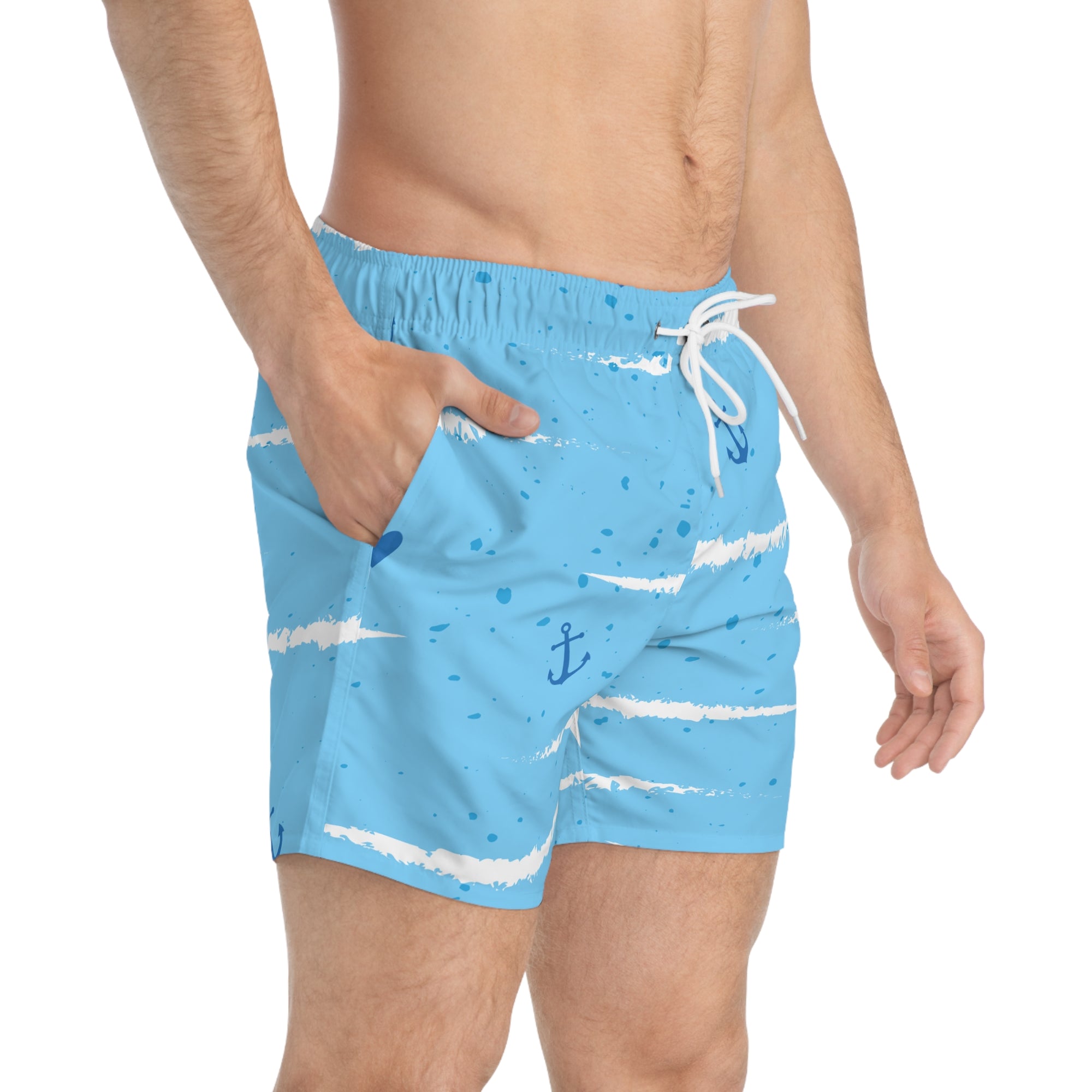 Anchors Aweigh Swim Trunks for Summer