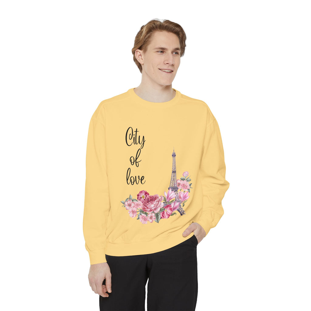 Paris, City of Love Floral Sweatshirt