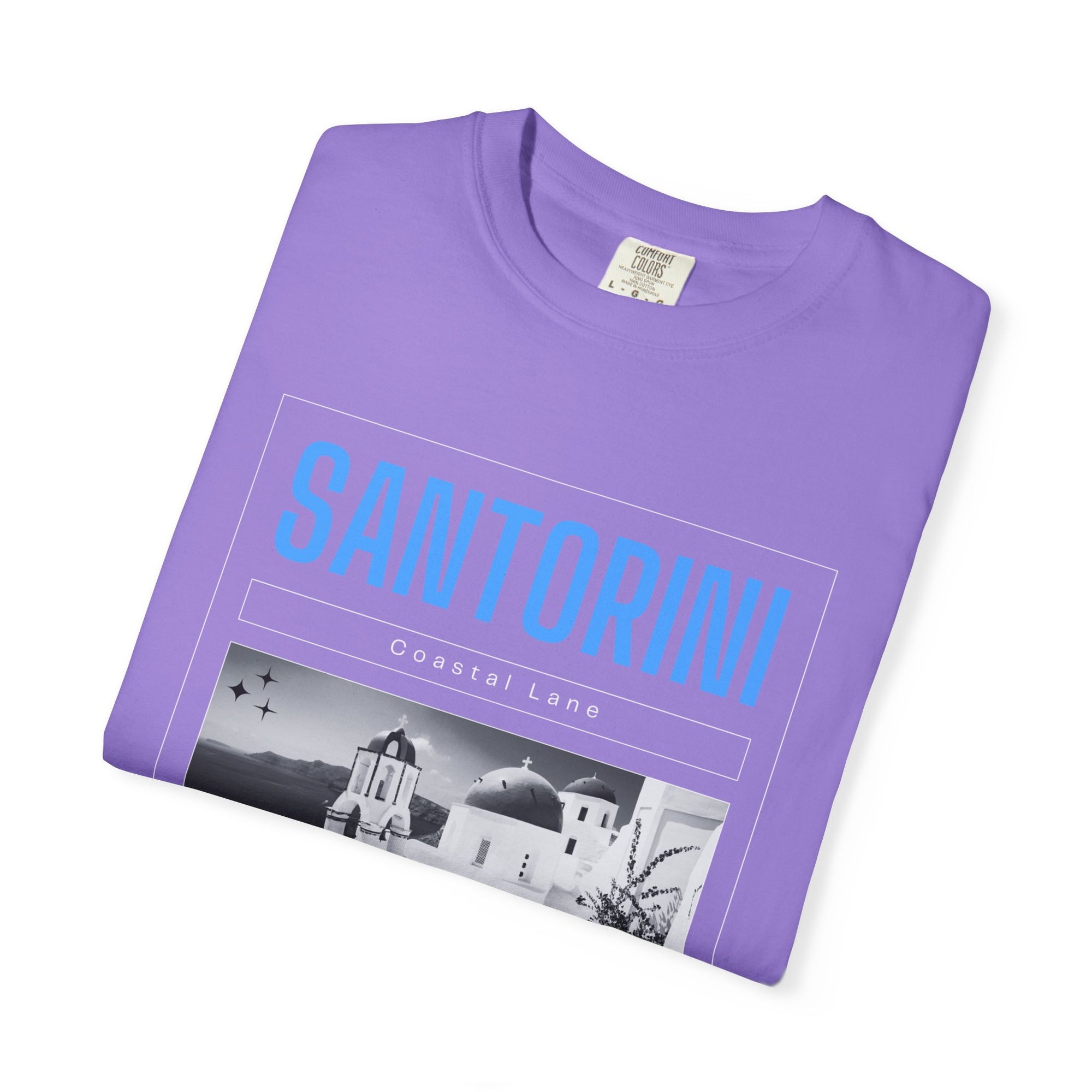 Santorini Beach Vibes Garment-Dyed T-shirt
