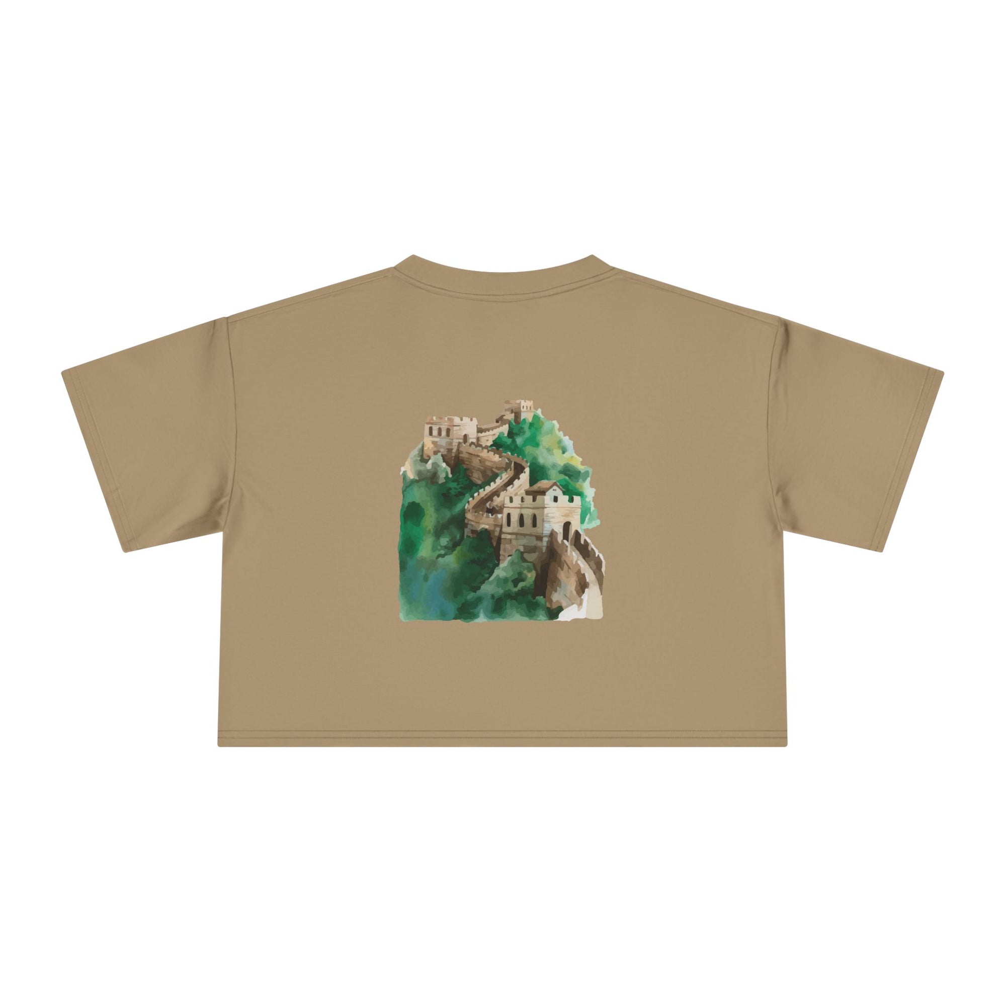 Women's Crop Tee with The Great Wall