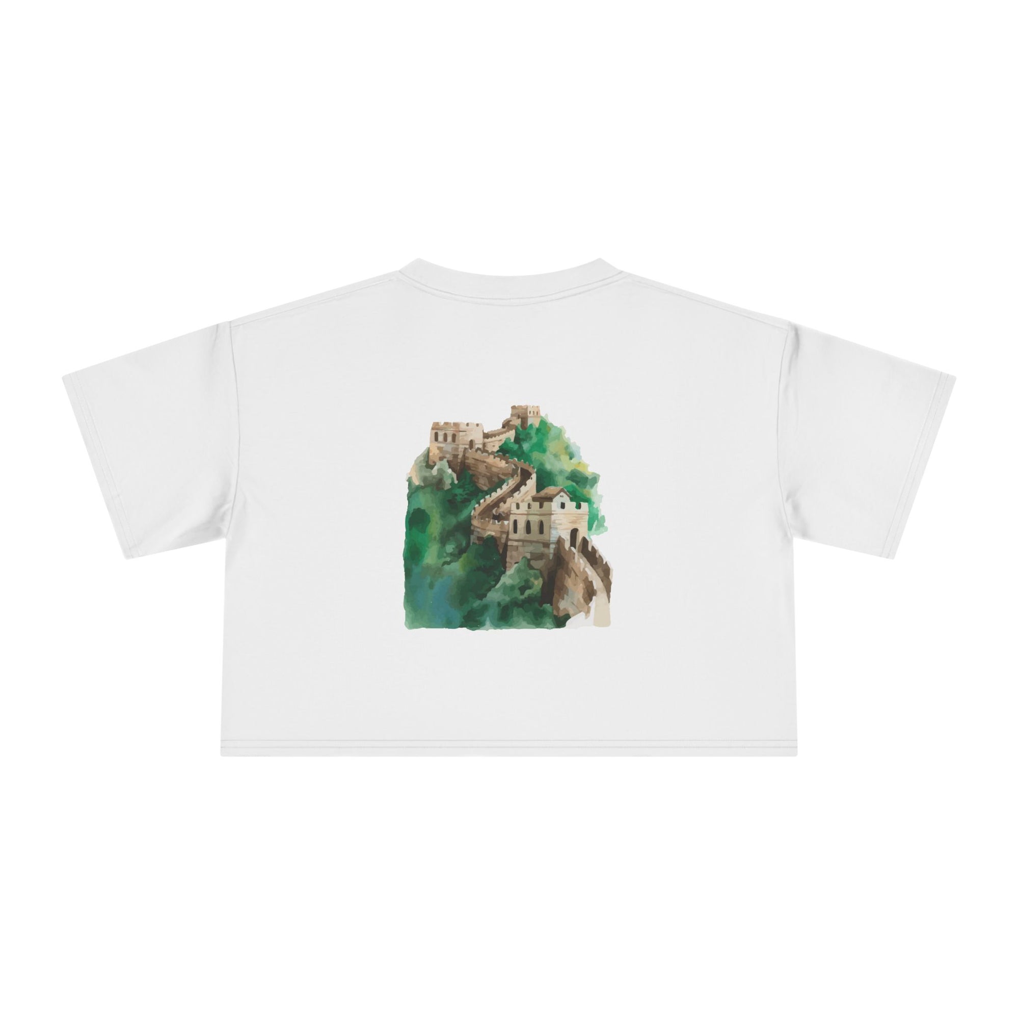 Women's Crop Tee with The Great Wall