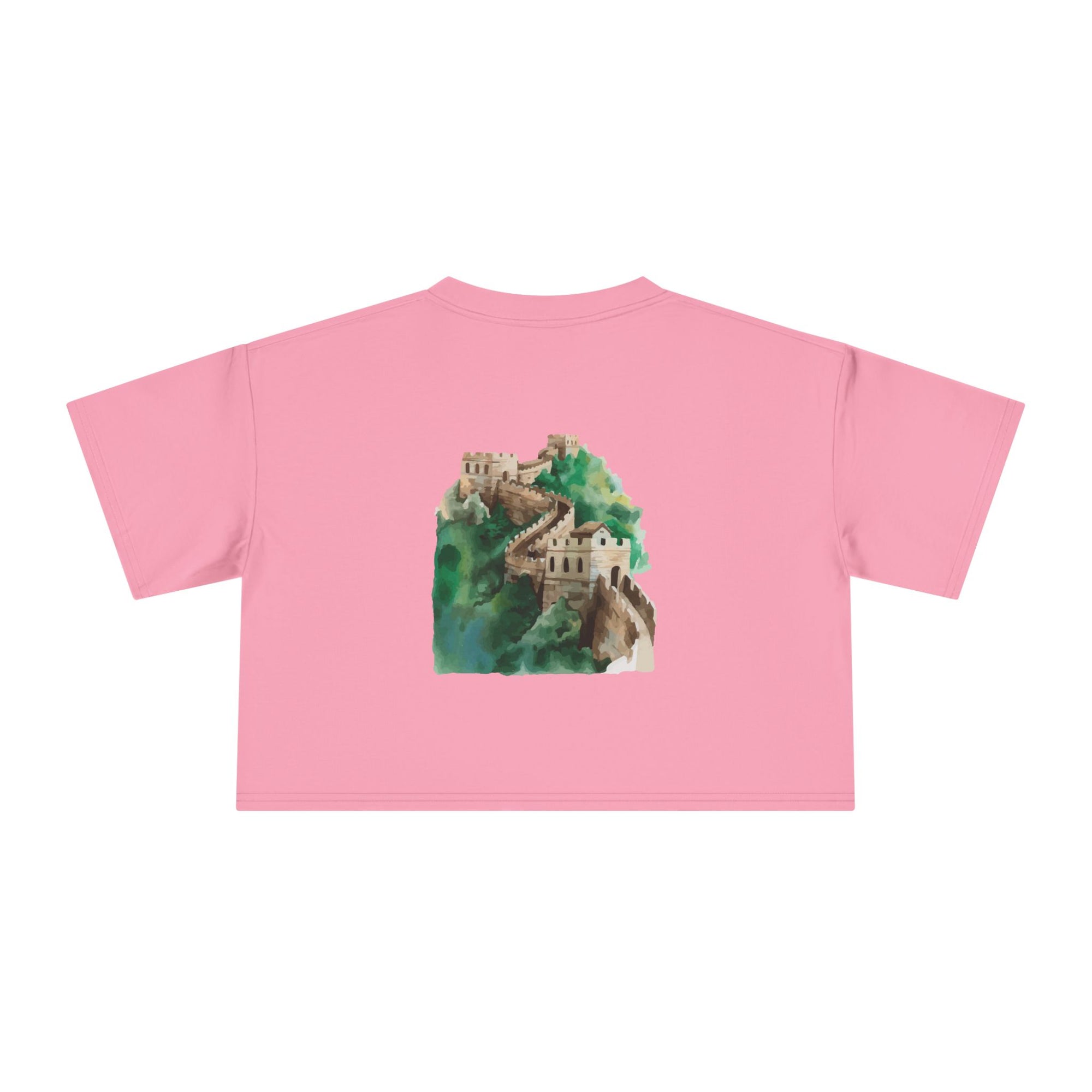 Women's Crop Tee with The Great Wall