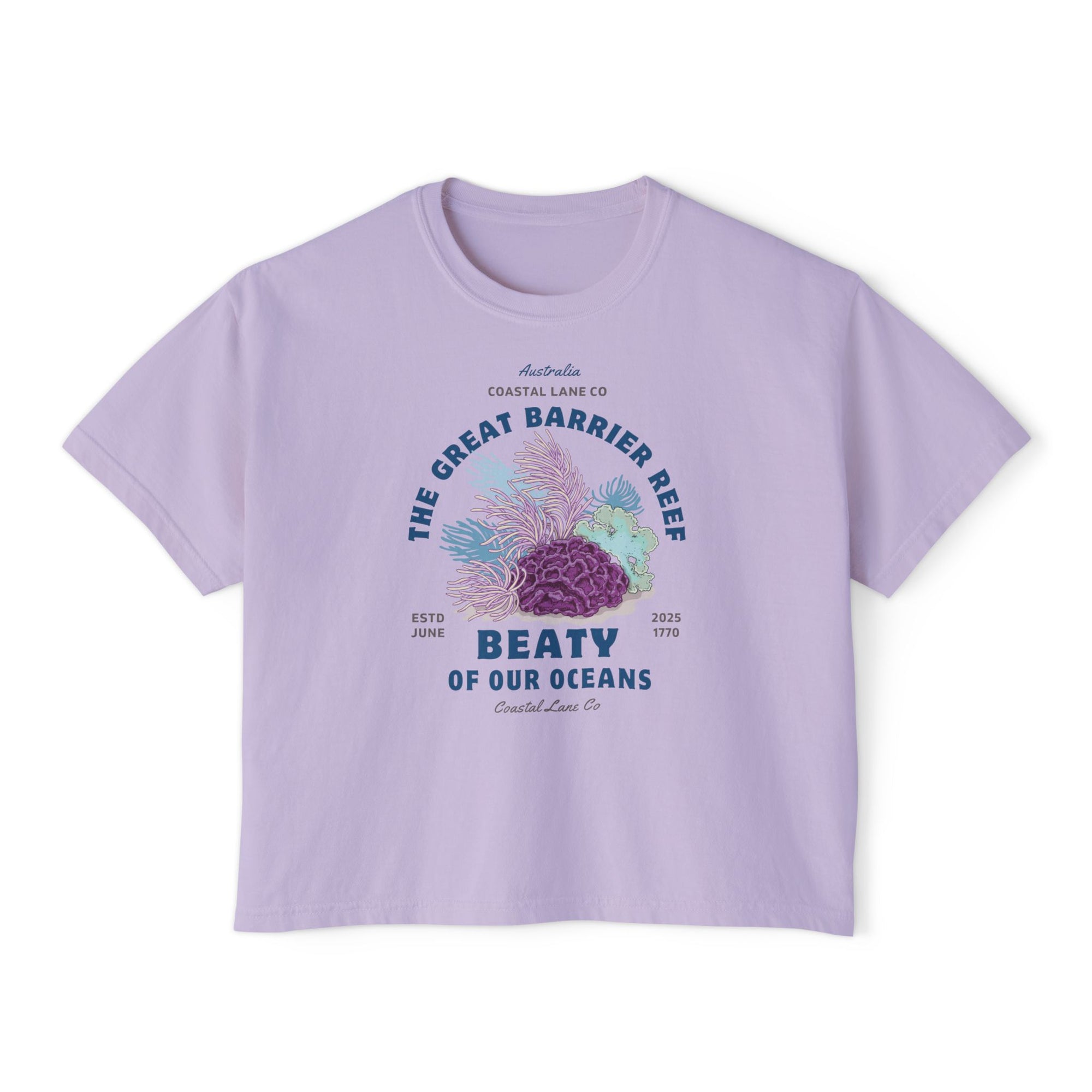 Women's Boxy Tee Celebrating the Great Barrier Reef