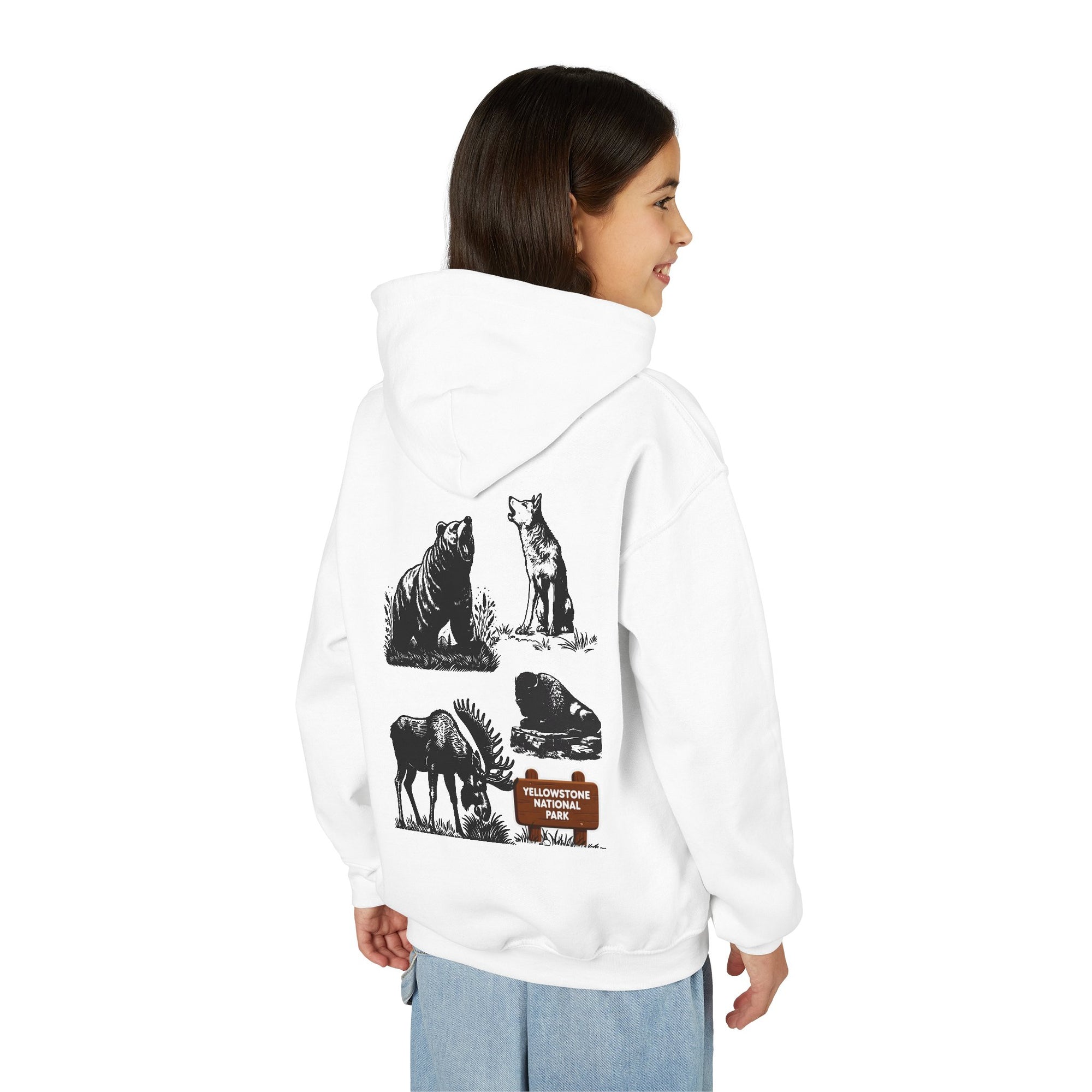 Yellowstone National Park Youth Graphic Hoodie