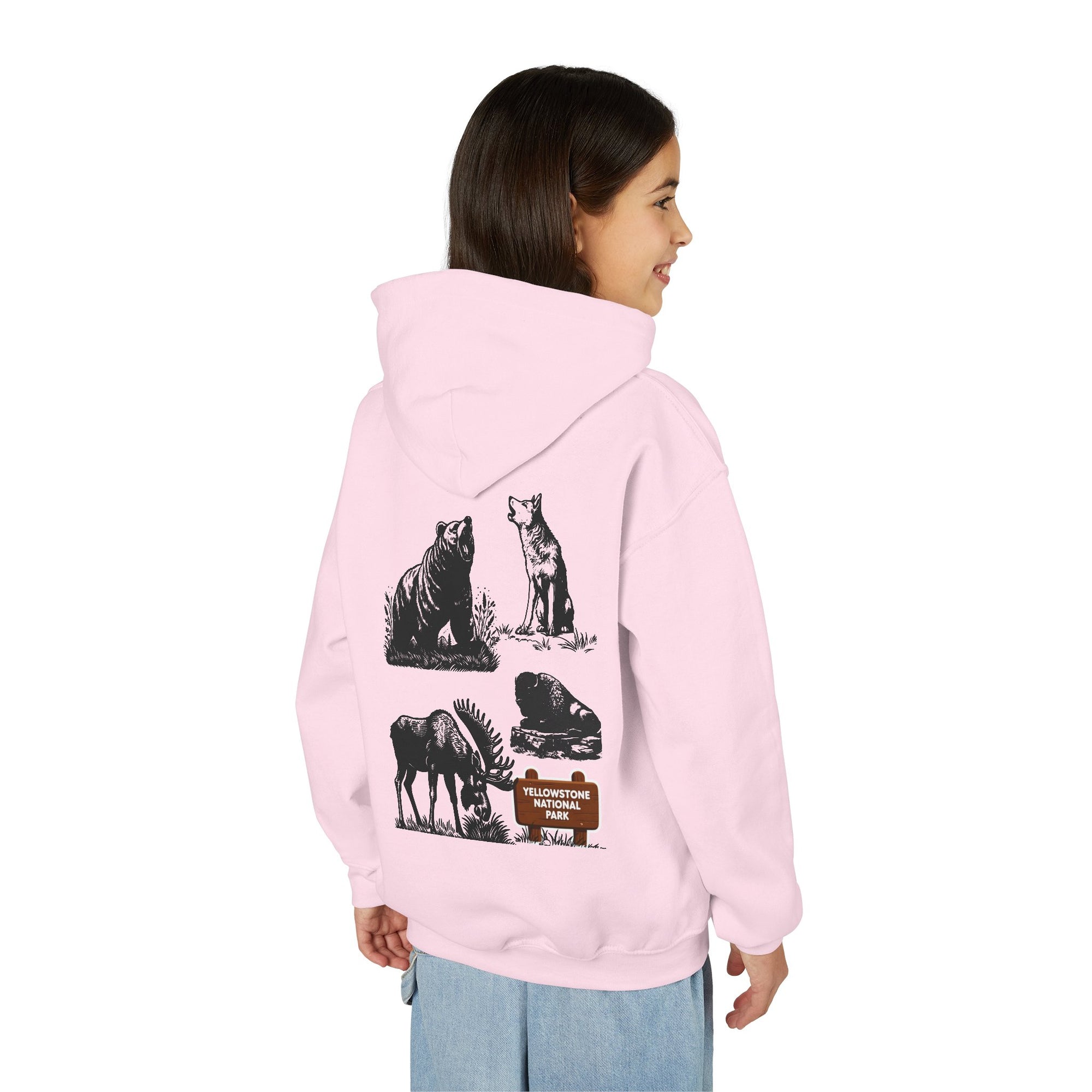Yellowstone National Park Youth Graphic Hoodie