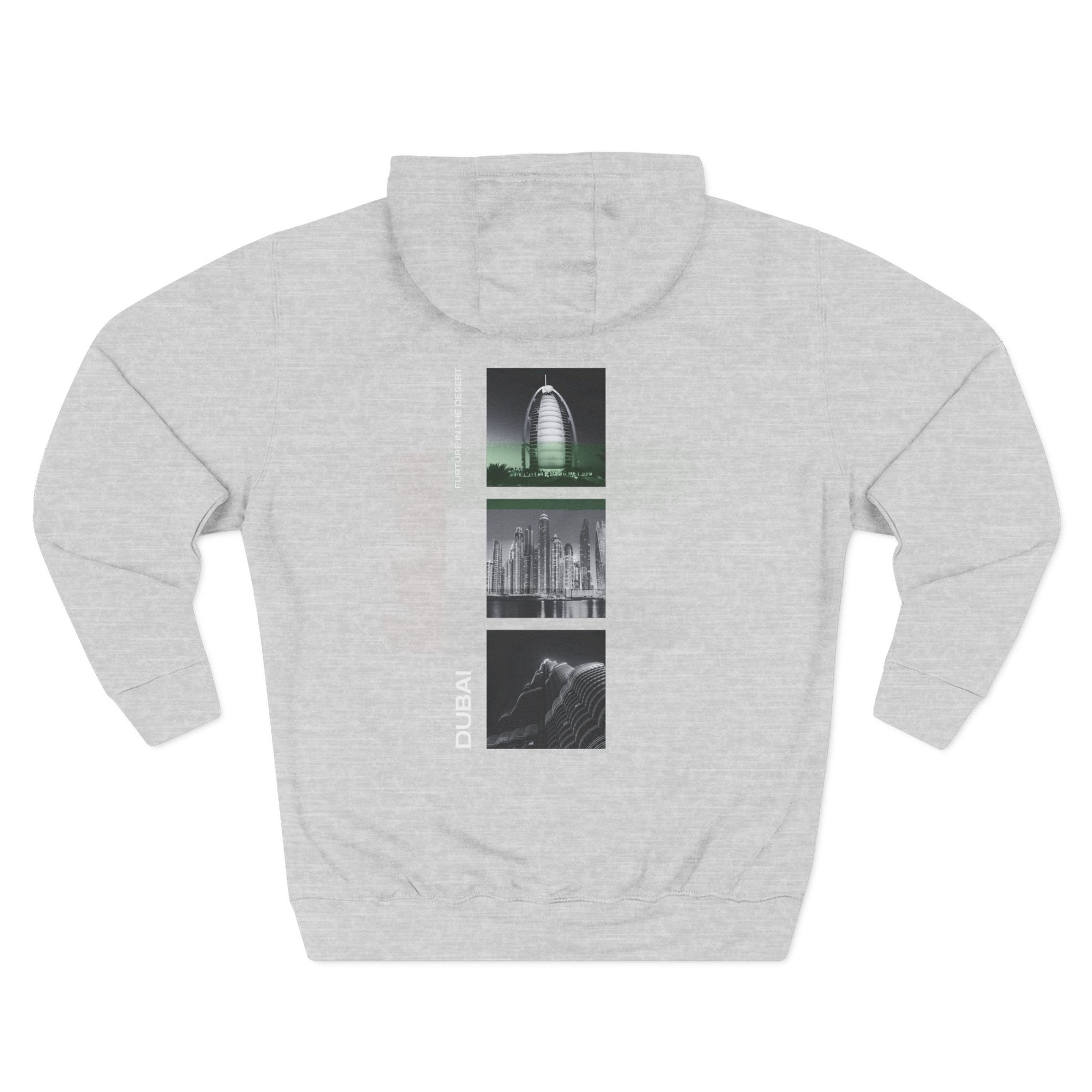 Dubai Graphic Three-Panel Fleece Hoodie
