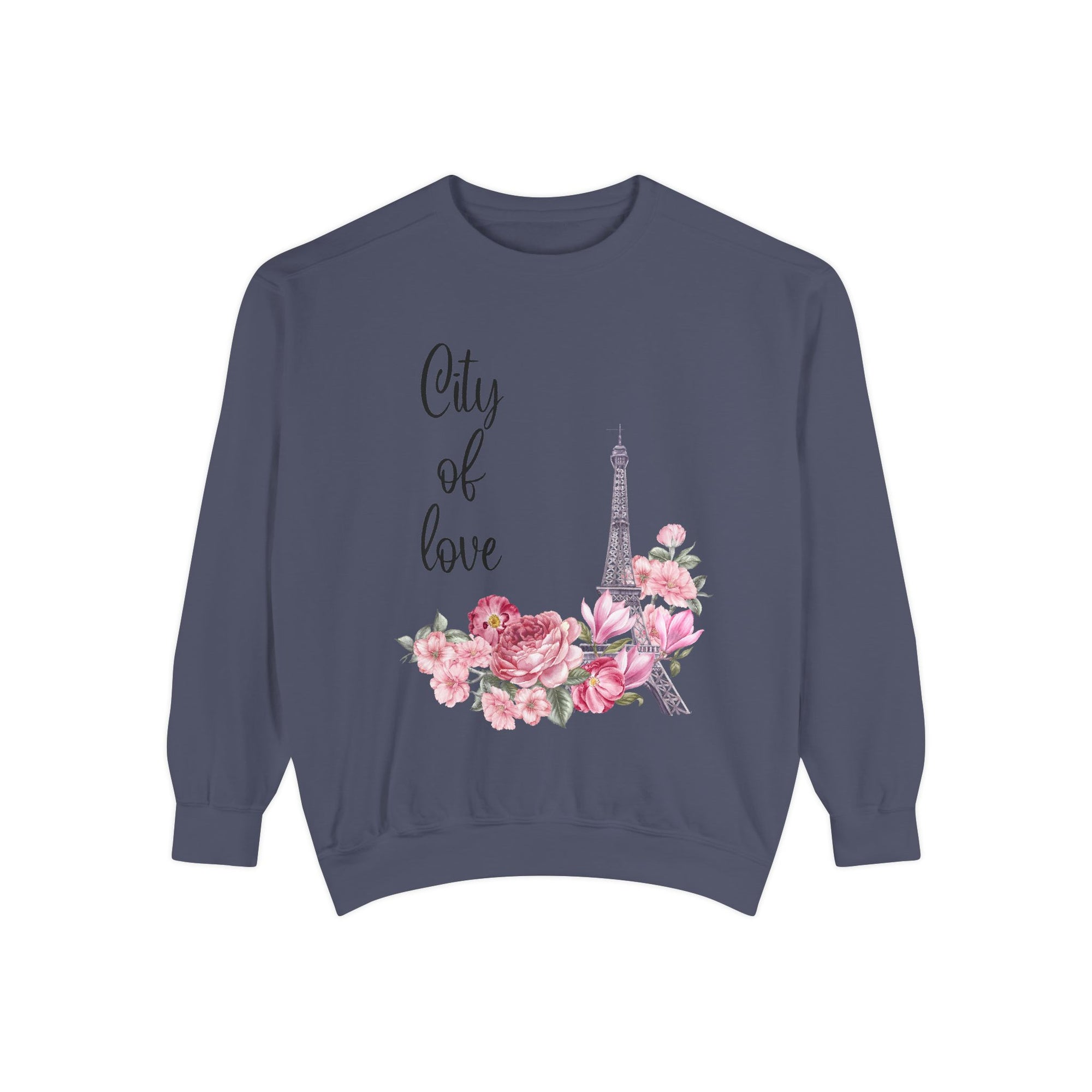Paris, City of Love Floral Sweatshirt