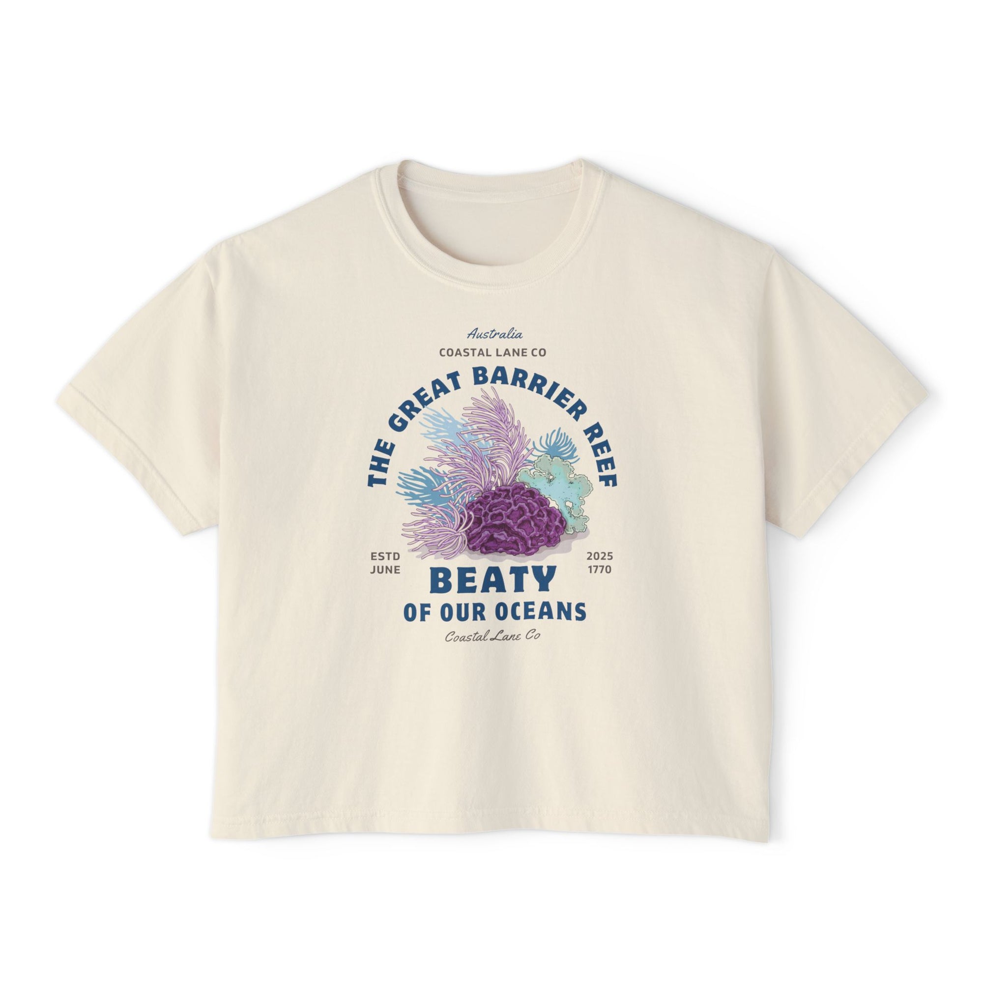 Women's Boxy Tee Celebrating the Great Barrier Reef