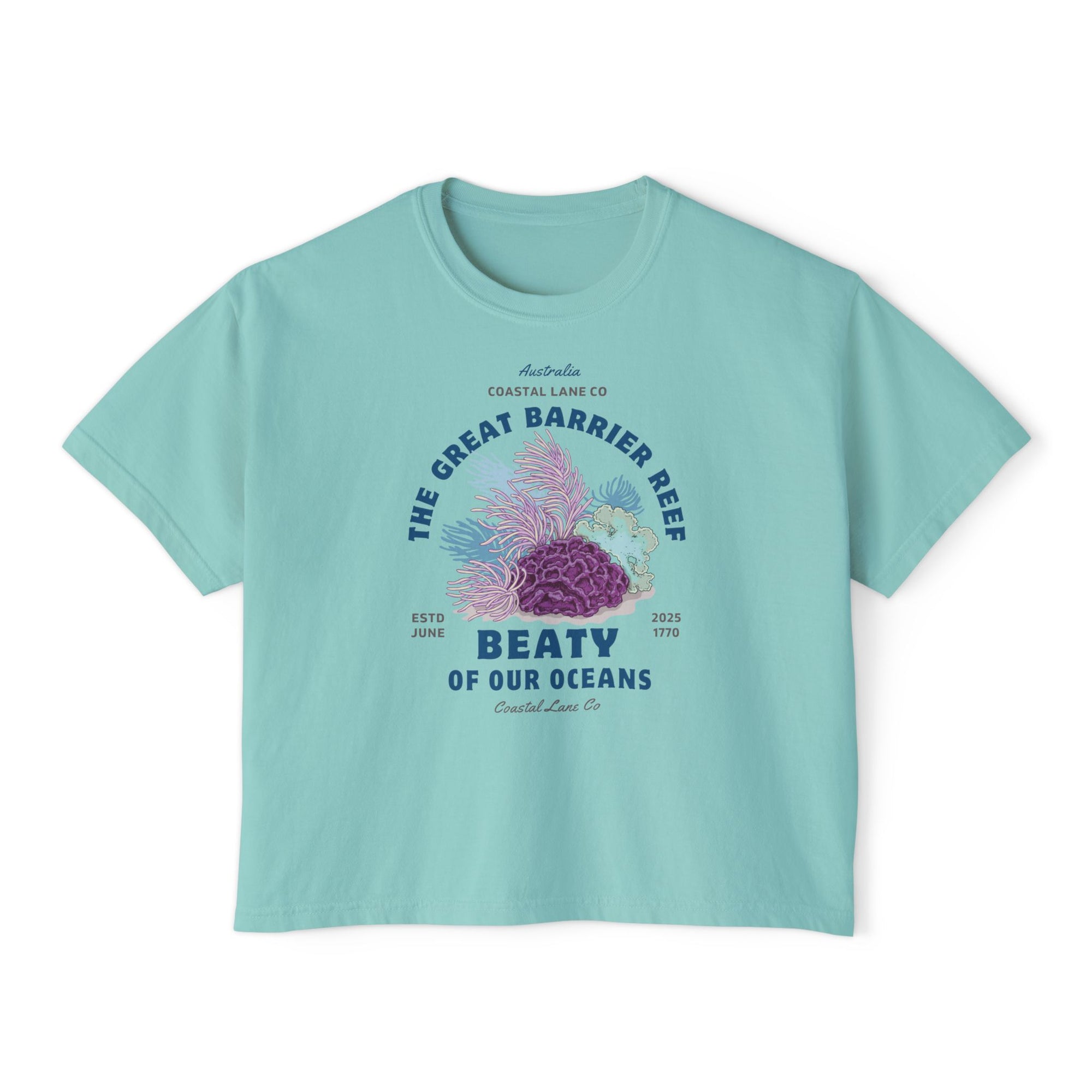 Women's Boxy Tee Celebrating the Great Barrier Reef