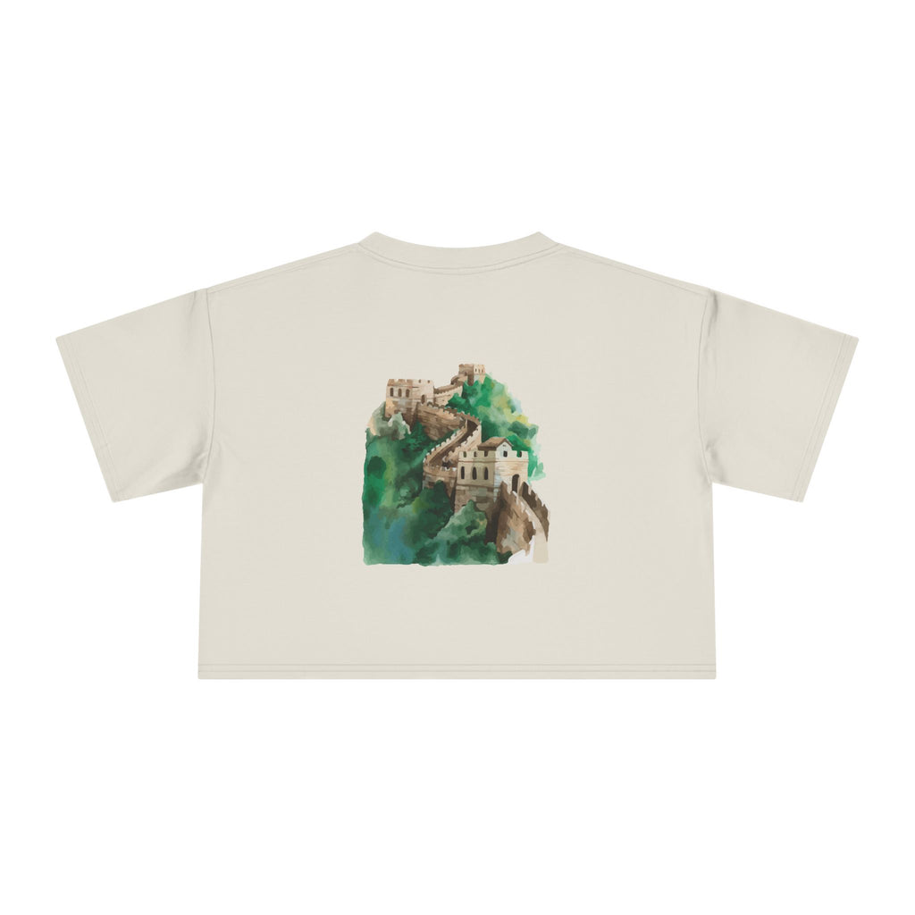 Women's Crop Tee with The Great Wall