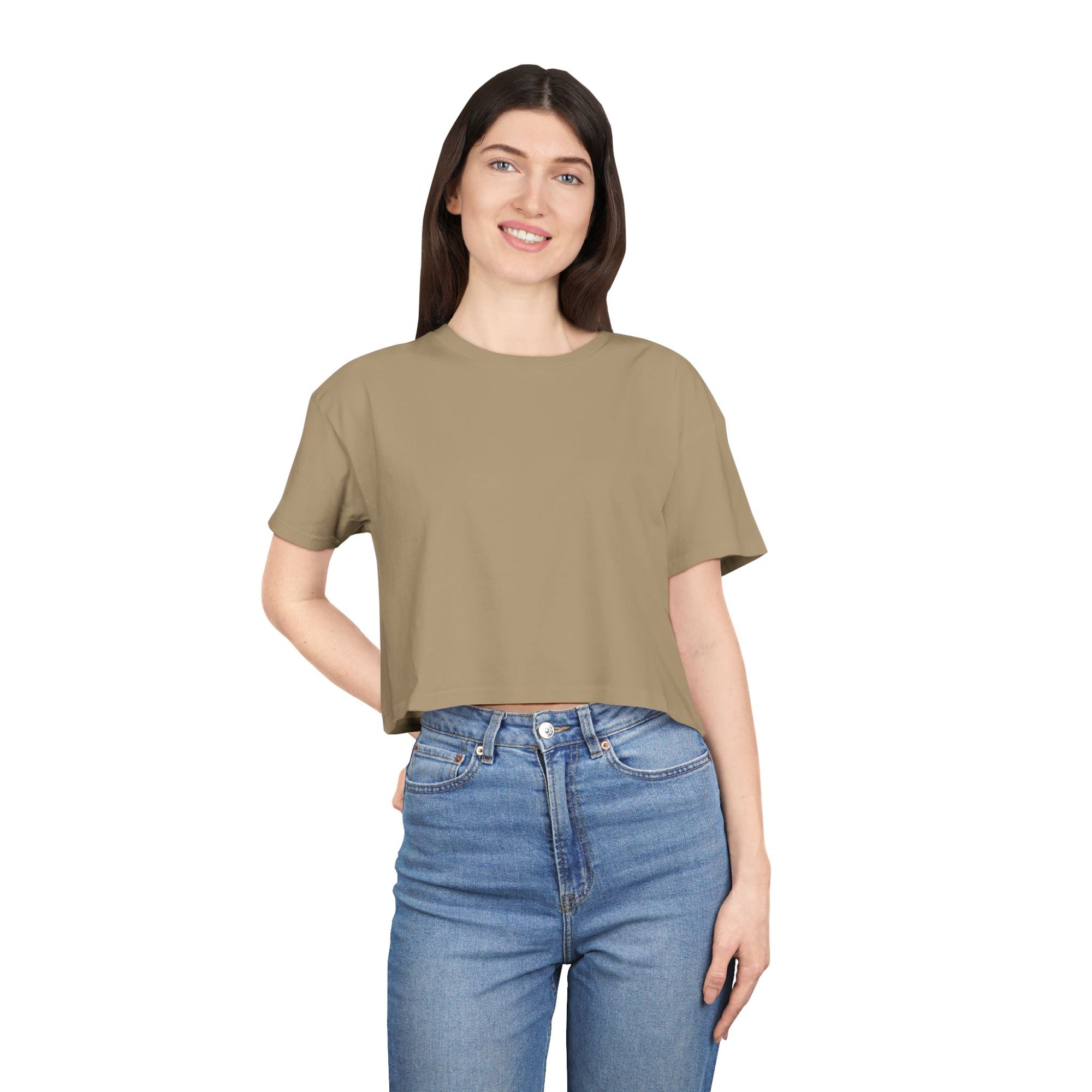 Women's Crop Tee with The Great Wall
