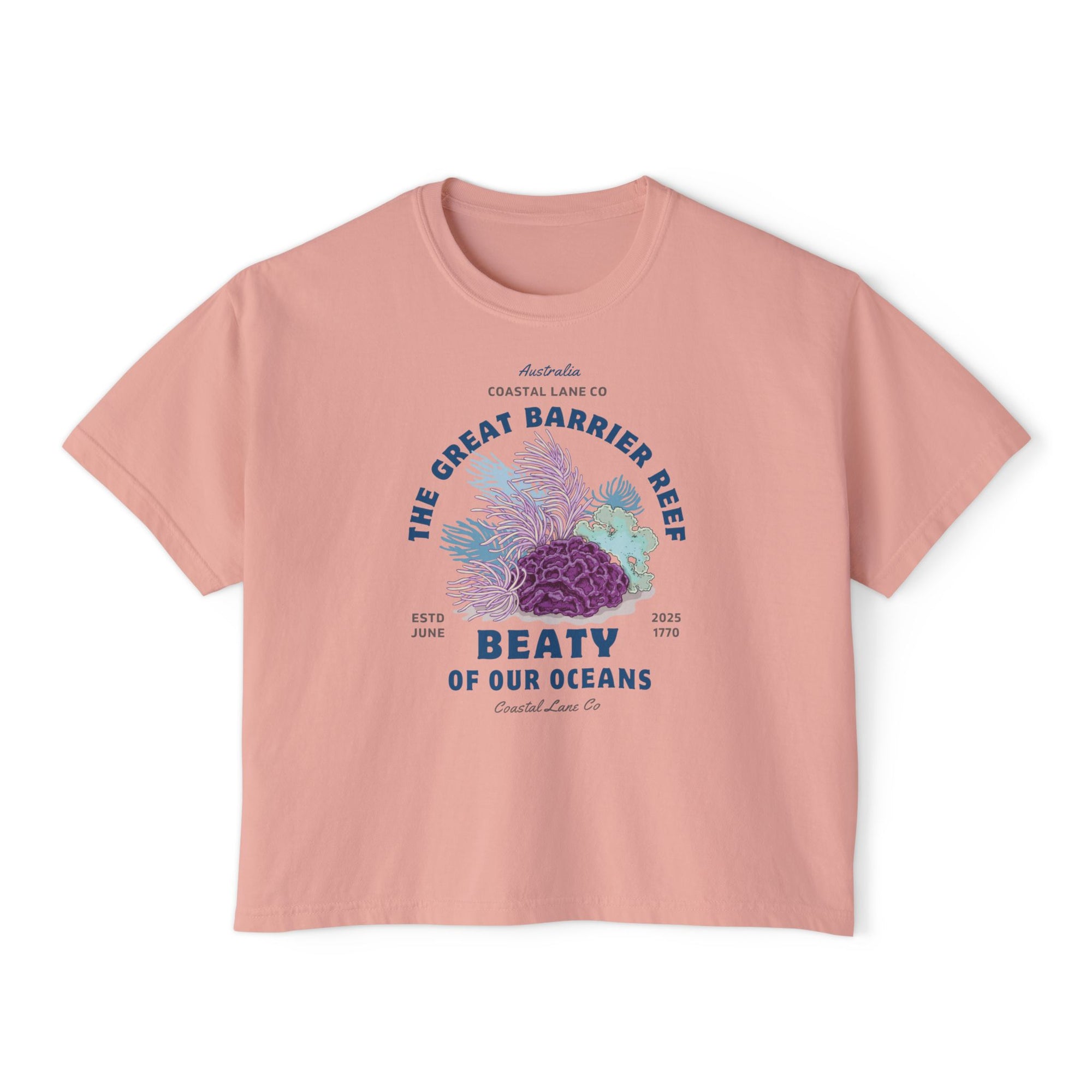 Women's Boxy Tee Celebrating the Great Barrier Reef
