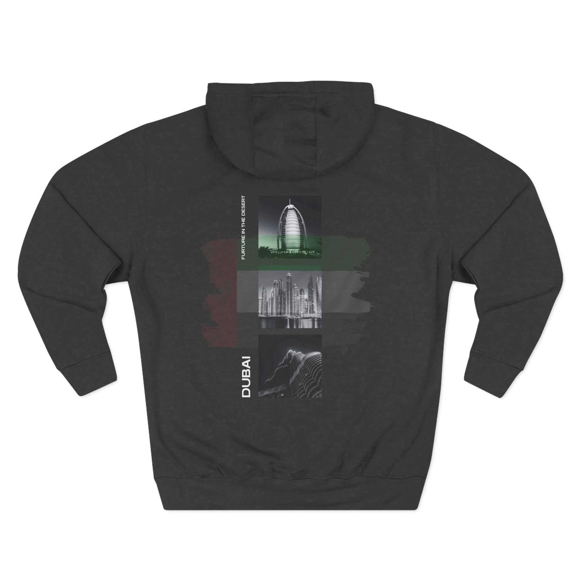 Dubai Graphic Three-Panel Fleece Hoodie