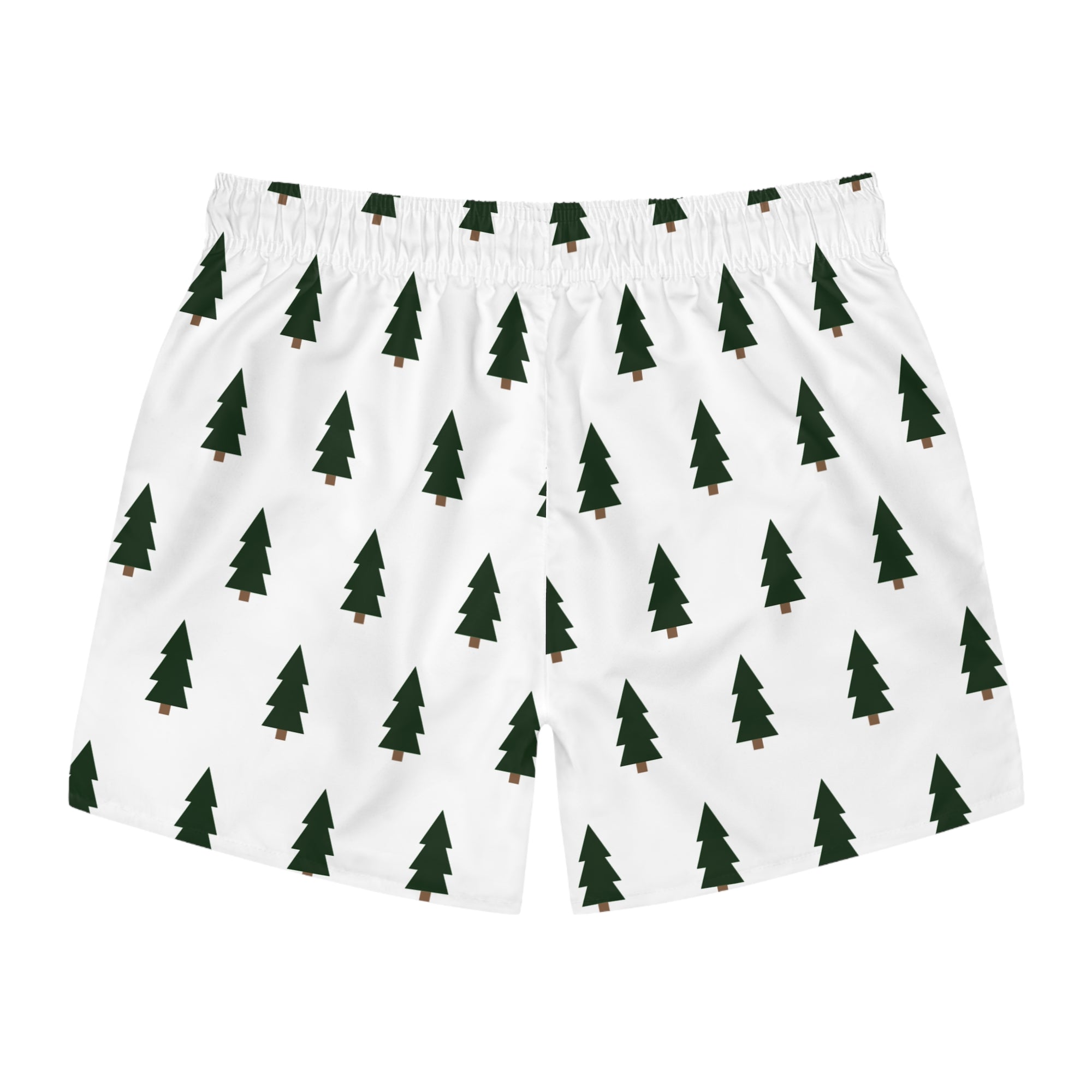 Trendy Pine Tree Swim Trunks