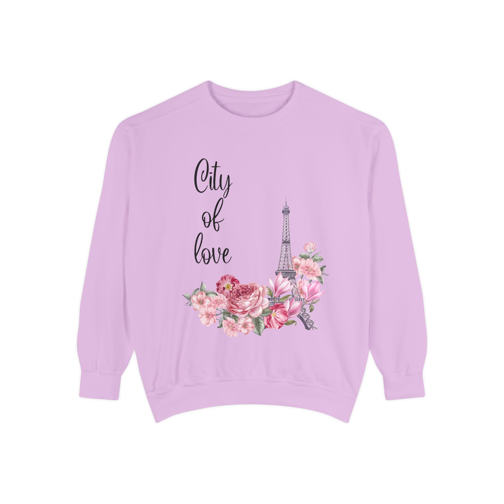 Paris, City of Love Floral Sweatshirt