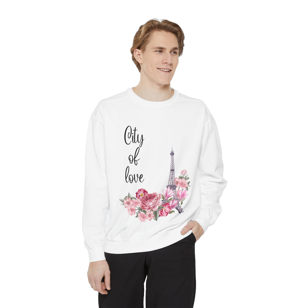 Paris, City of Love Floral Sweatshirt