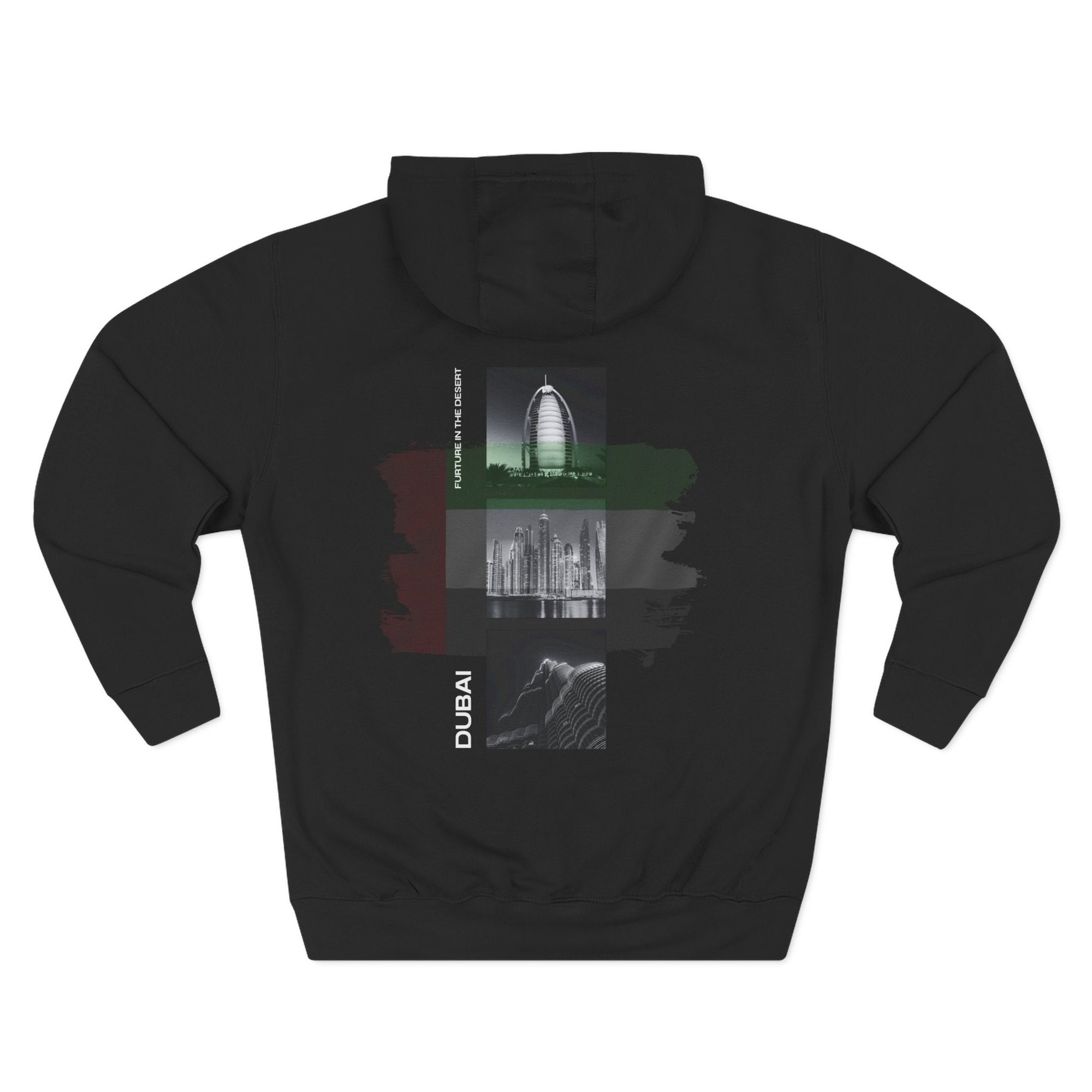 Dubai Graphic Three-Panel Fleece Hoodie