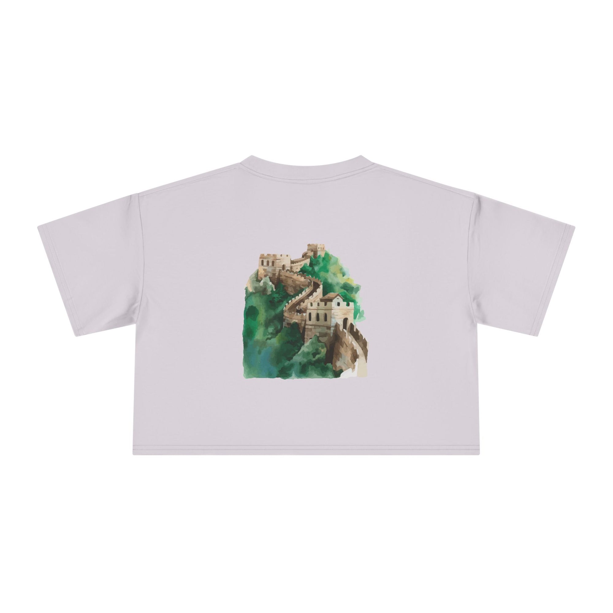 Women's Crop Tee with The Great Wall
