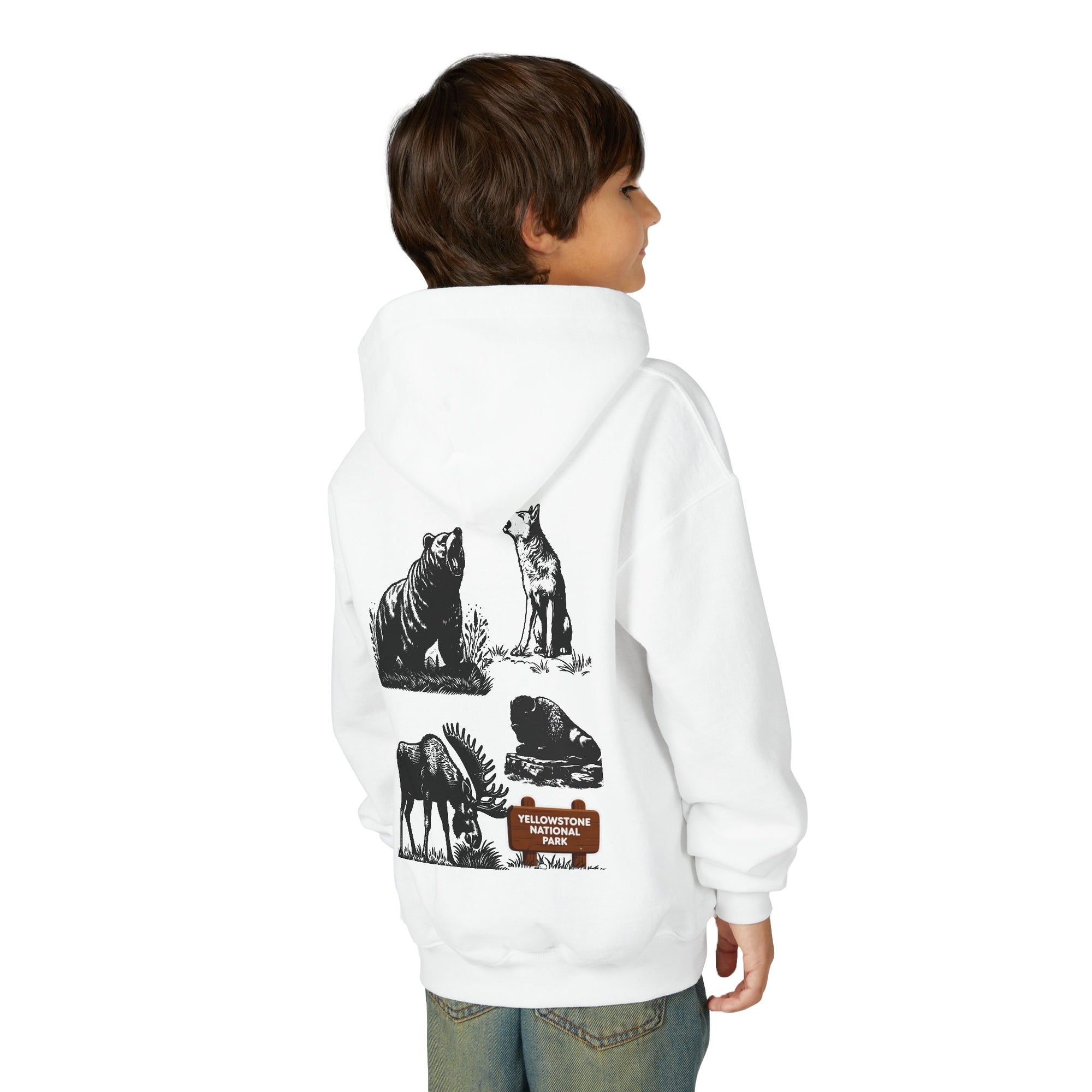 Yellowstone National Park Youth Graphic Hoodie