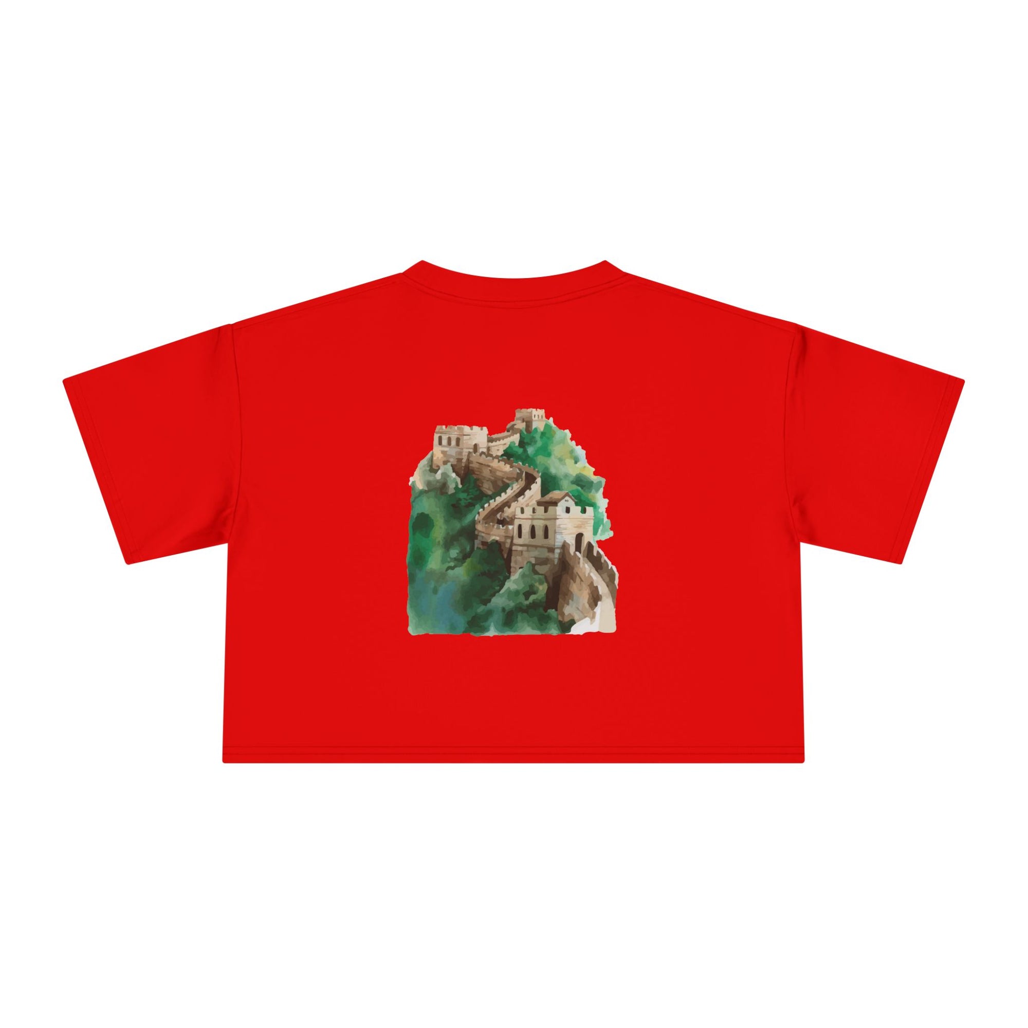 Women's Crop Tee with The Great Wall